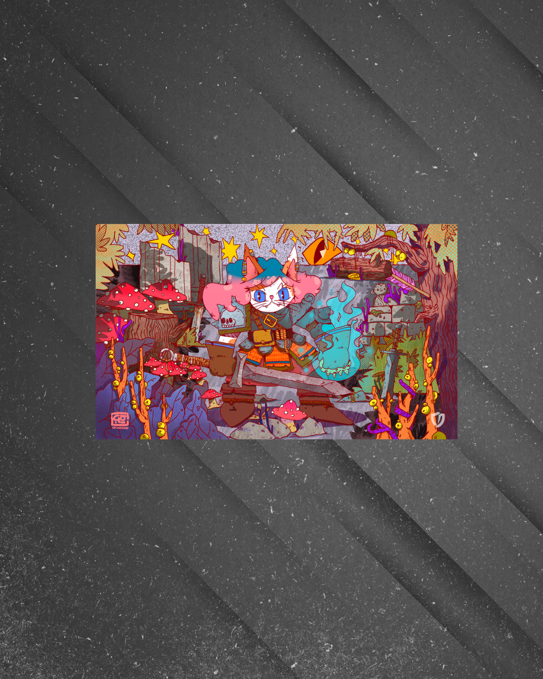 Playmat Central - Artist Series - Felidar Piromante