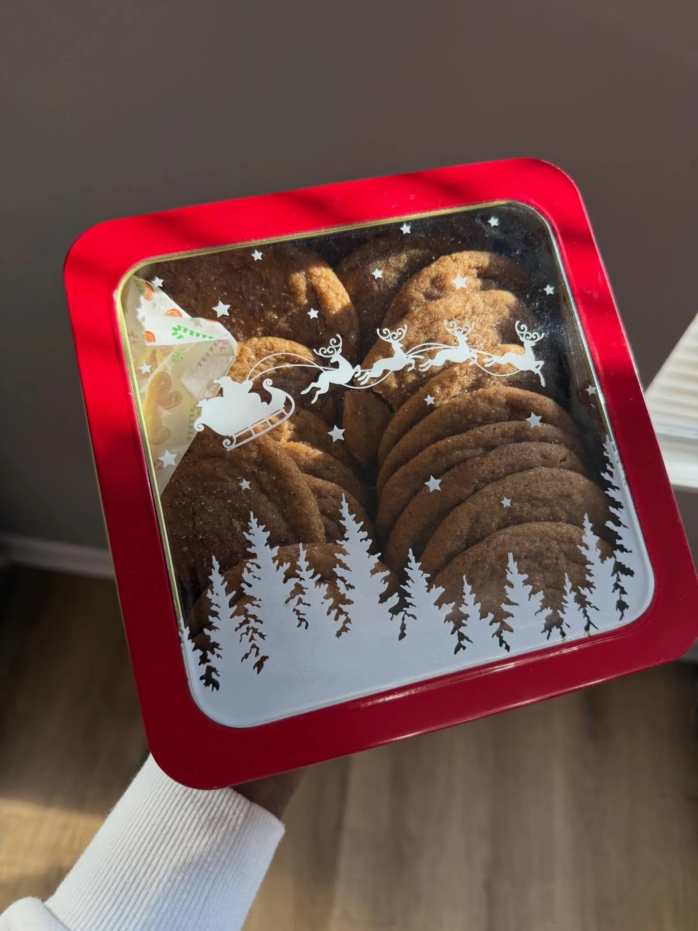 Celebrate the season with our handcrafted holiday desserts. Our beautifully packaged cookie boxes make a thoughtful and delicious gift. Featured in the photo are our favorite gingerdoodle cookies&mdash;a festive must-have for any holiday gathering. 
