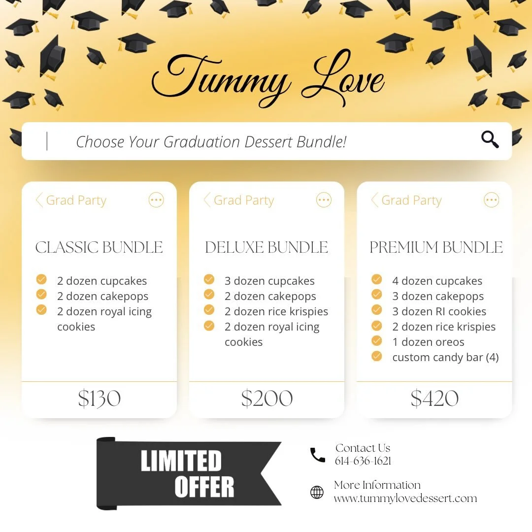 Graduation season is almost here 🎓✨ Don&rsquo;t wait&mdash;secure your dessert table now and take advantage of our special deals!

Treat your guests (and yourself 😉) to something unforgettable. Our dessert tables are the perfect sweet touch for you