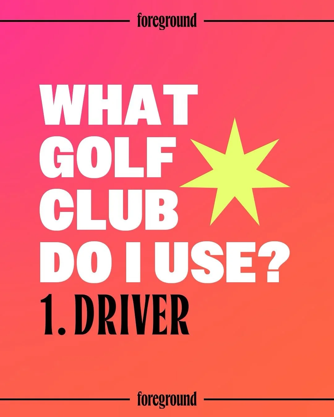 Golf clubs&hellip; there&rsquo;s so many to choose from? Let&rsquo;s break it down slowly. First up: the driver! 🏌️&zwj;♀️🩷

#foreground #foregroundgolf #golf #clubs #golfclubs #whatclubdoiuse #womeningolf #girlsgolf #women #womenempowerment #atx #