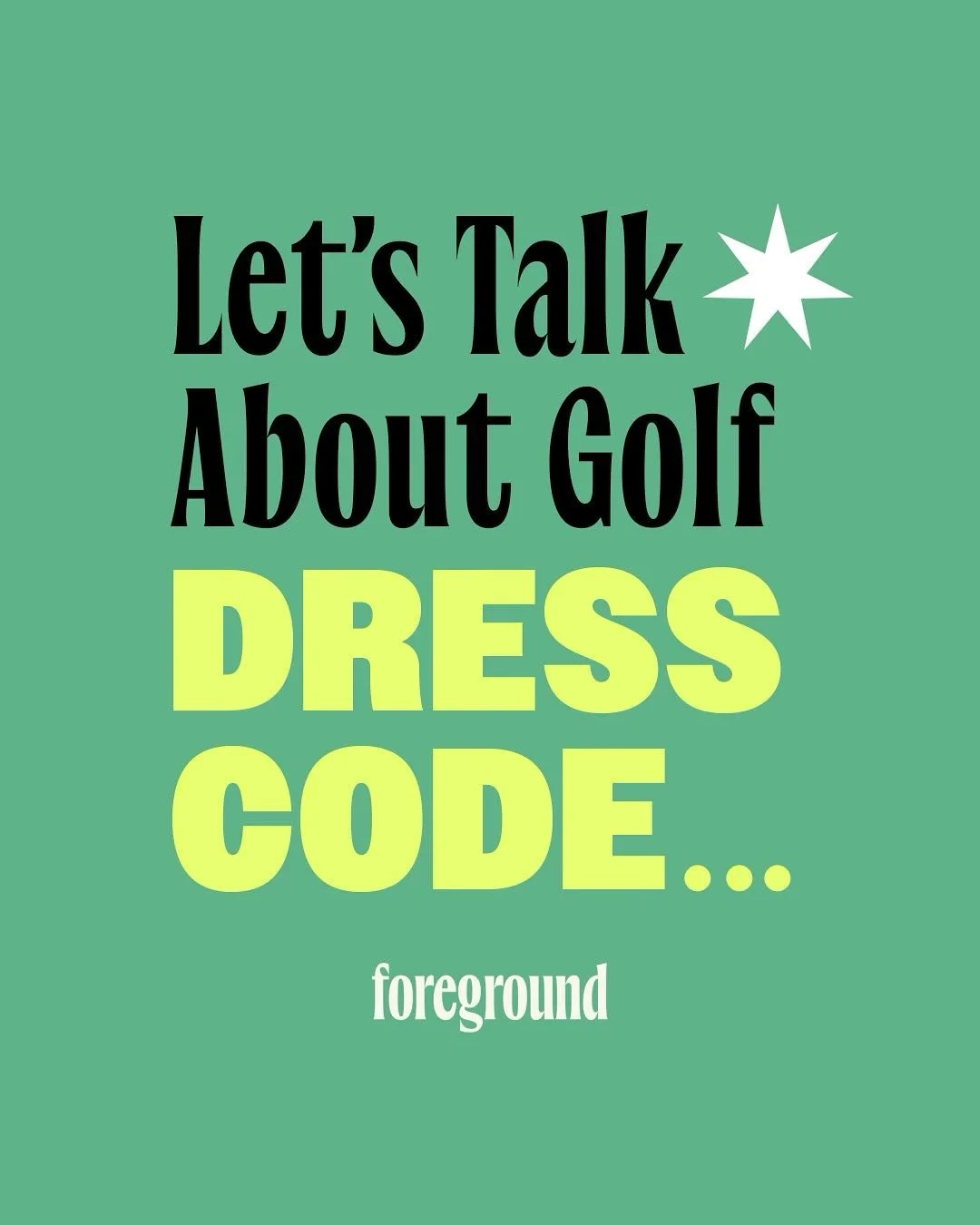 Golf dress code! It&rsquo;s a little complicated&hellip; 

#foreground #foregroundgolf #golf #women #womeningolf #austin #atx #golfatx #womenempowerment #learntoplay #golfdresscode #learngolf #community #design