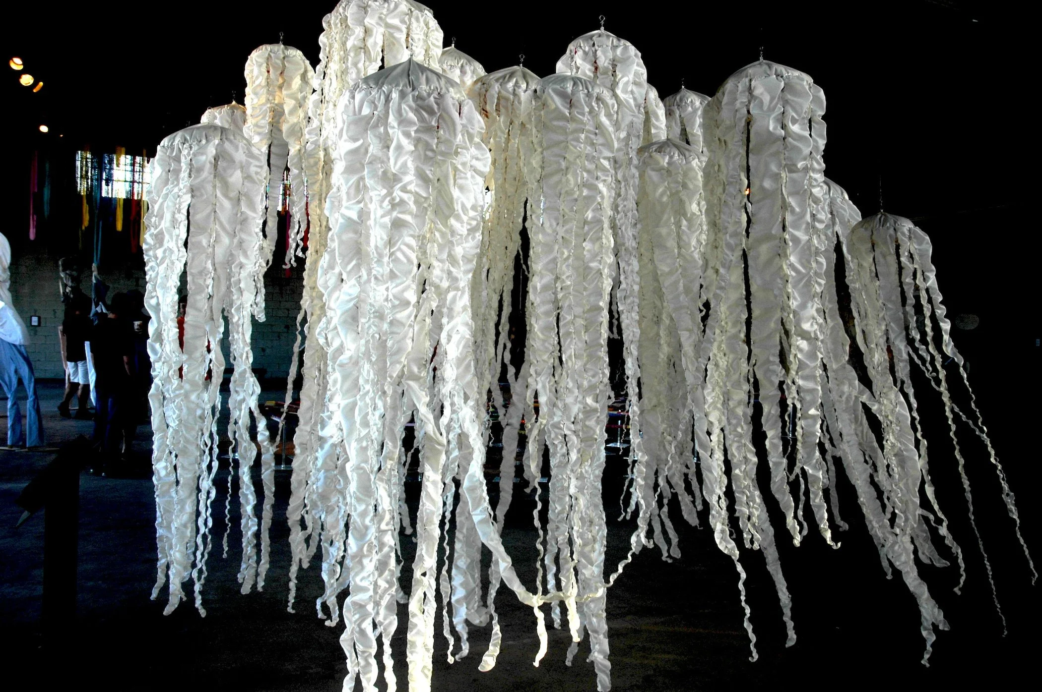 interactive art site-specific textile installation