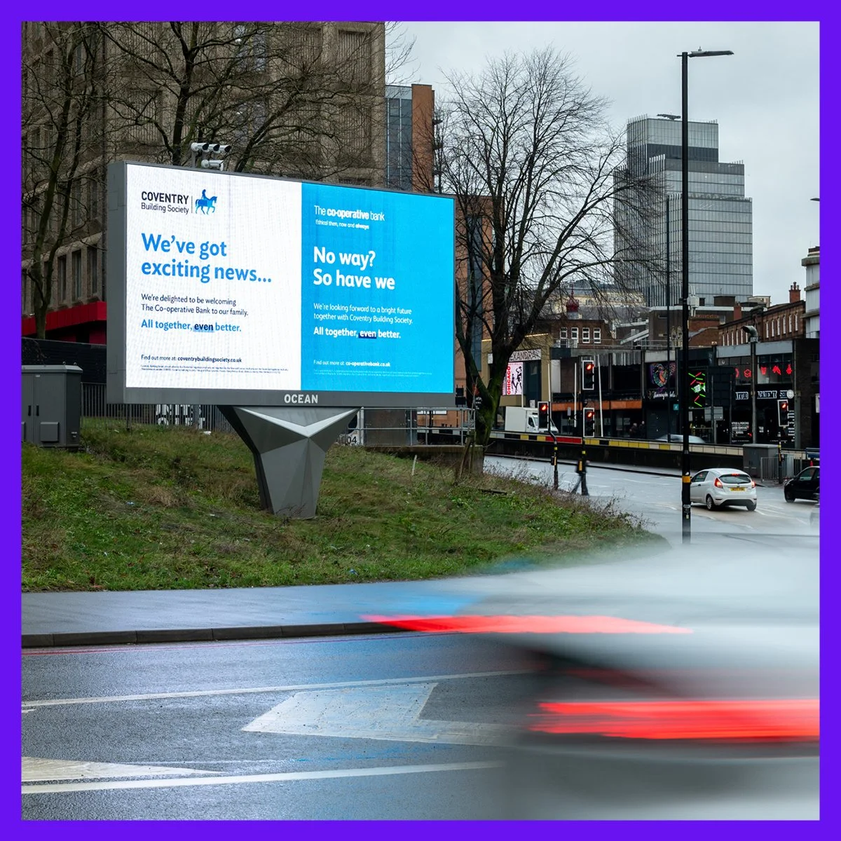 CBS x CO-OP Merge branding