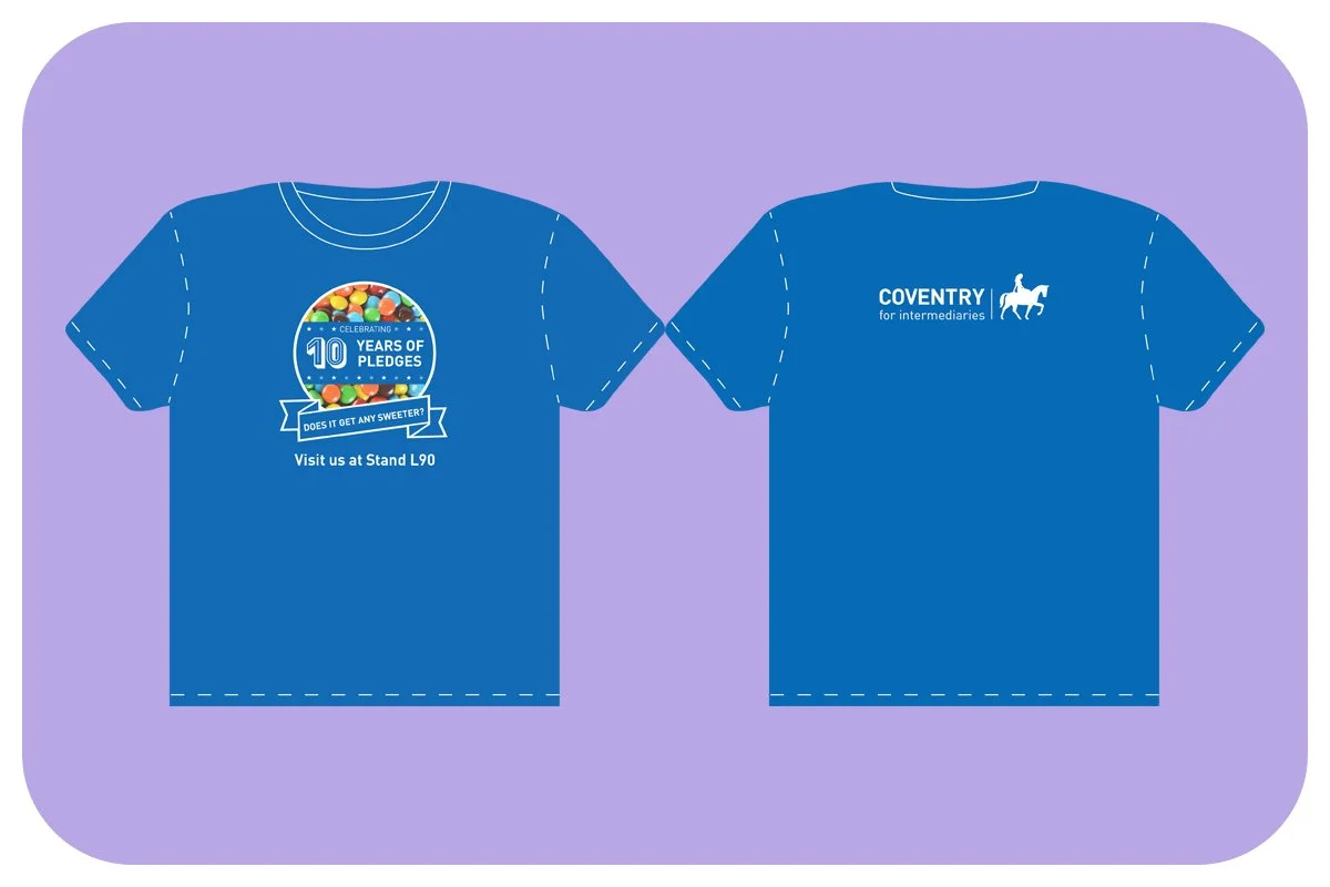 Coventry-For-Intermediaries-10-years-of-pledges-tshirt - by Matt Reaney