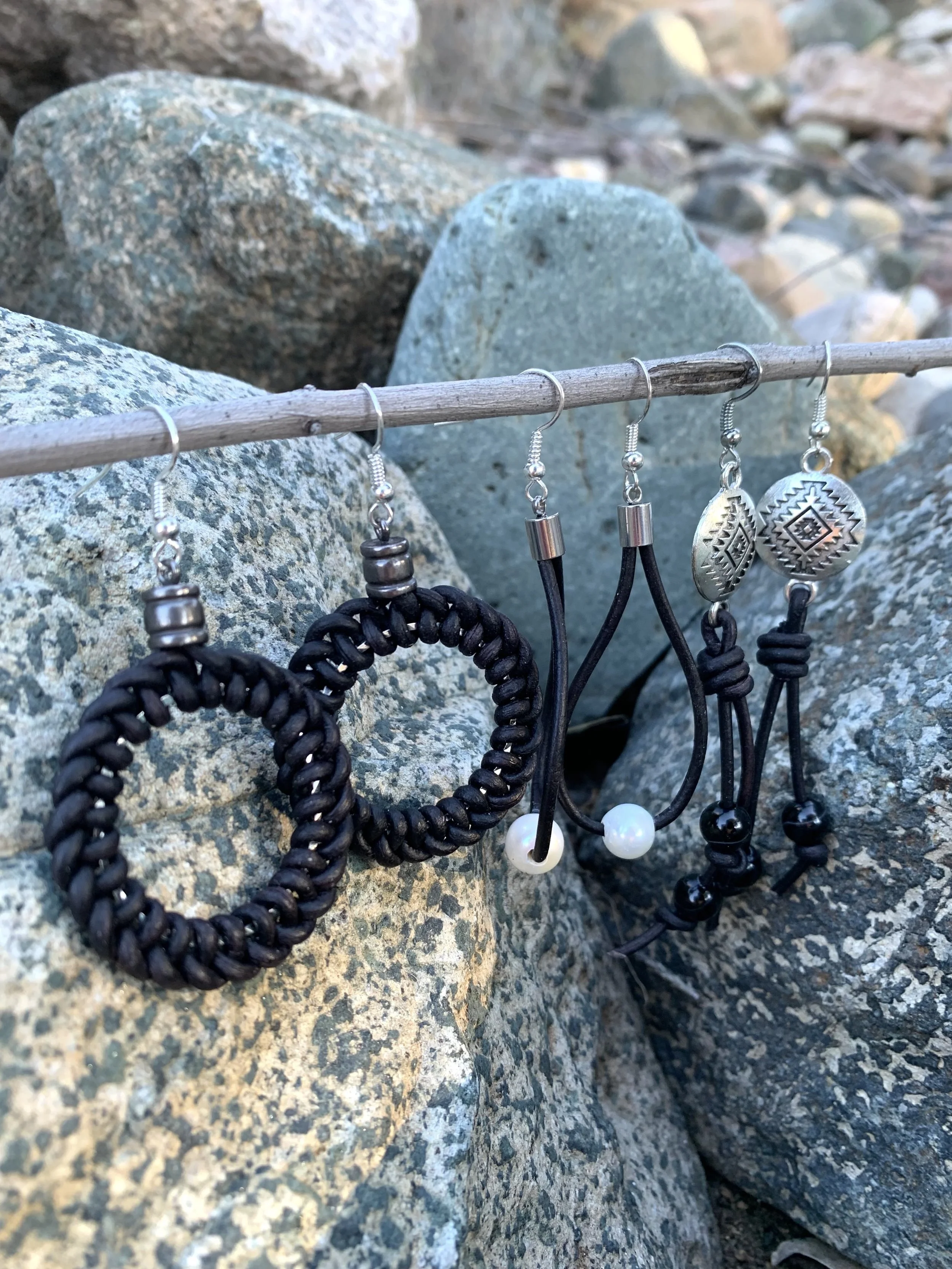 Leather Earring Trio Class