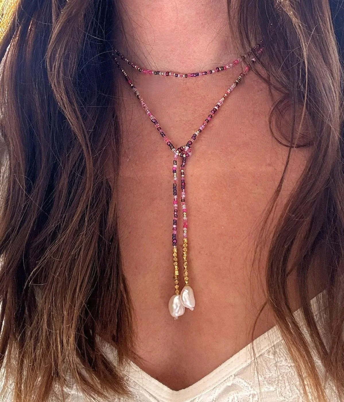 Etsy, Beaded Lariat Wrap Necklace - $40.00