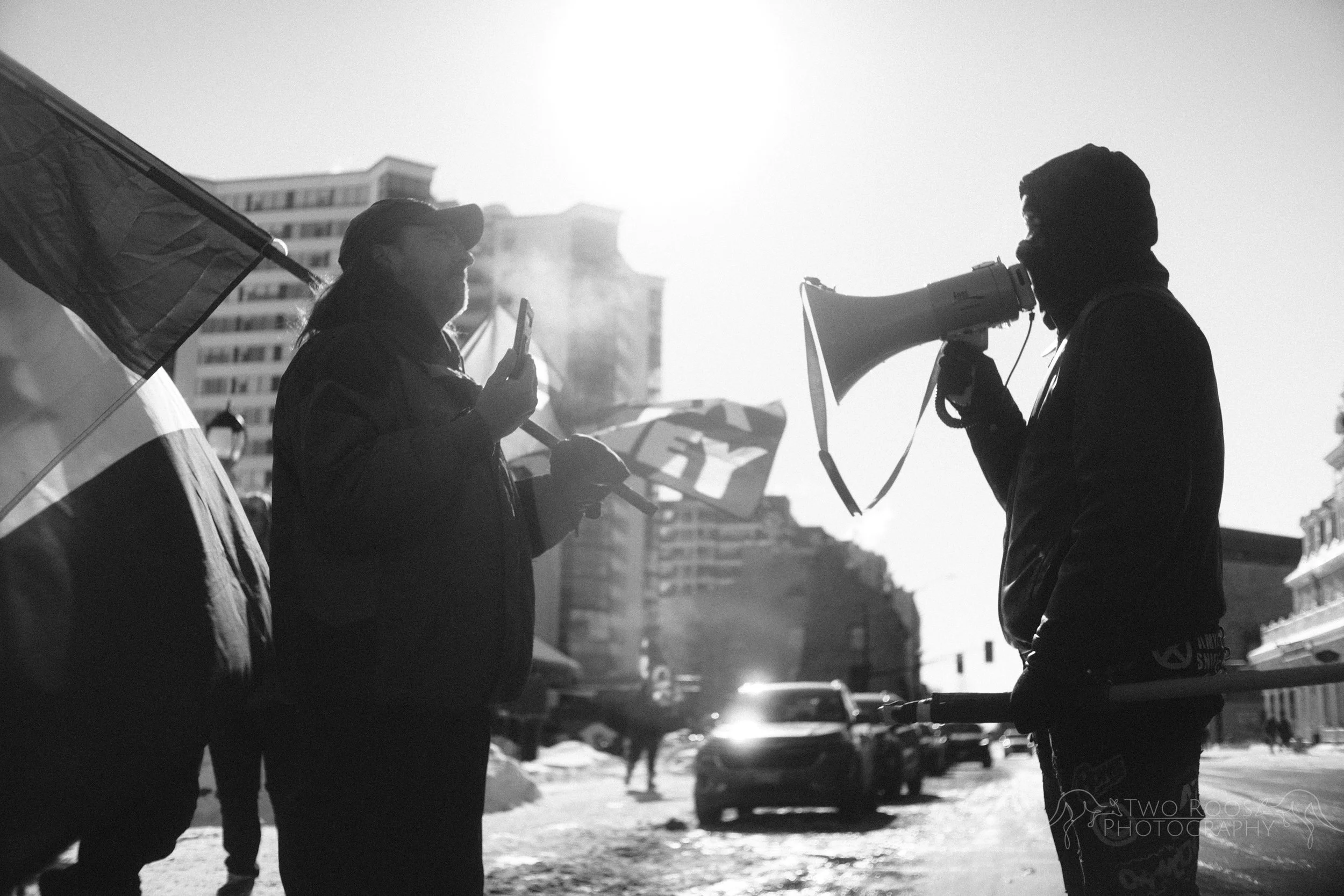 Stand United Canada Protest/Counter Protest, Kingston ON