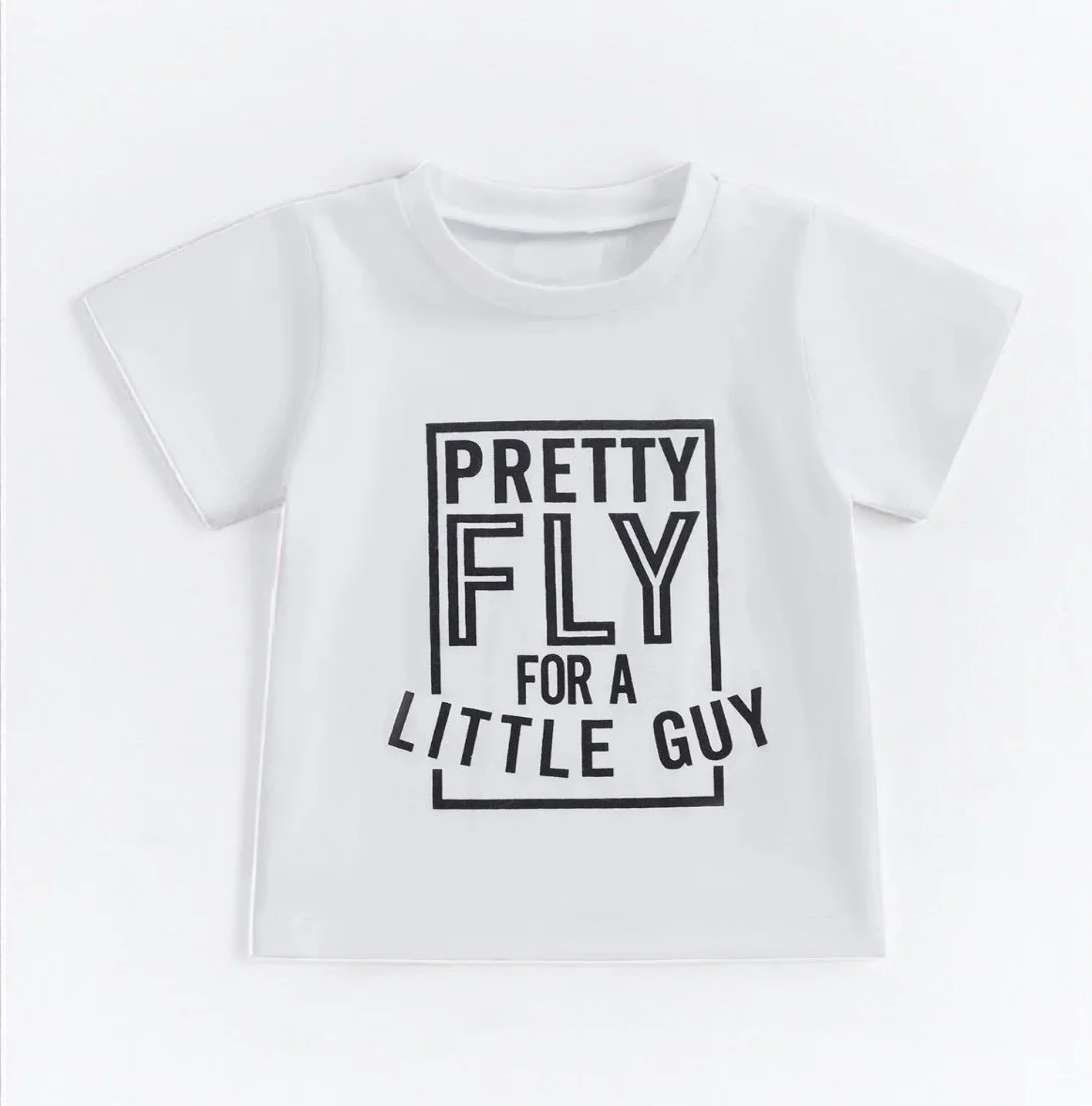 Pretty Fly For A Little Guy Shirt- White