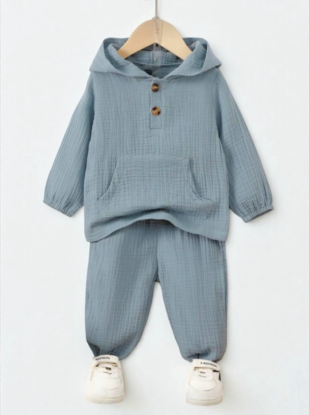 Lightweight Hoodie, and Pants- Chalky Blue