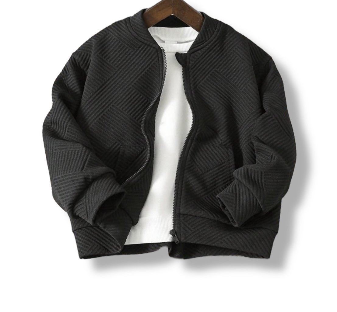Sleek Jockey Jacket- Black