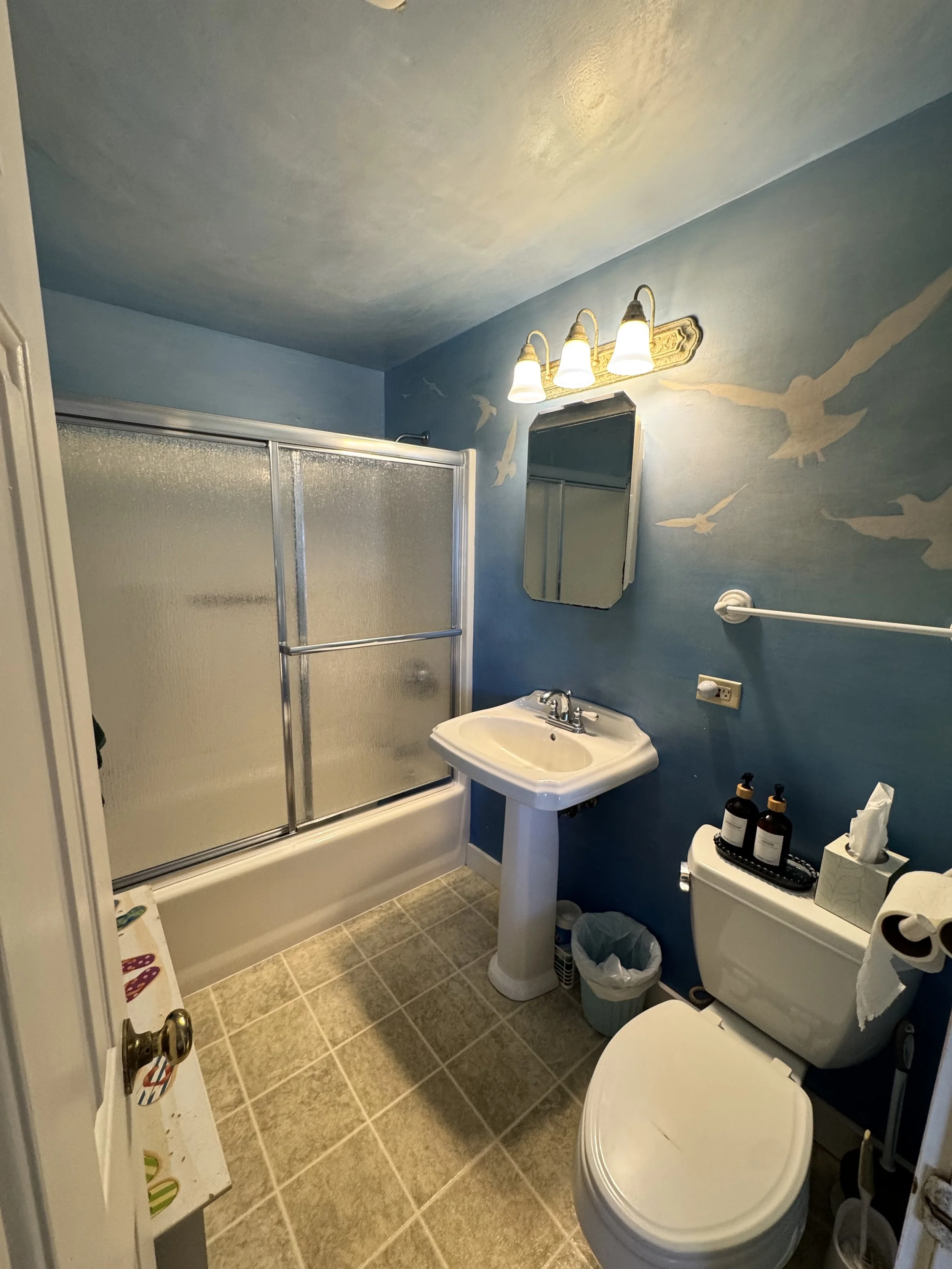 First floor full bathroom. 