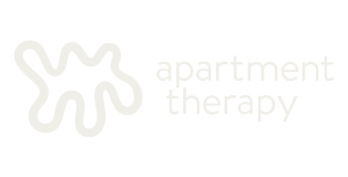 Apartment Therapy logo in white text 