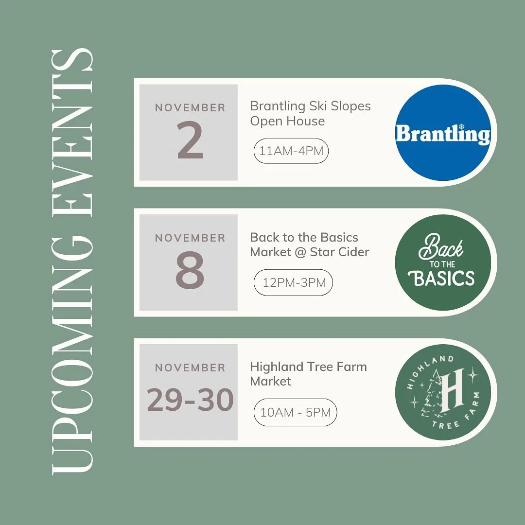 ✨ Come find FLX Tallow this November! ✨

I&rsquo;ll be popping up at a few fun local markets &mdash; perfect spots to stock up on tallow balms, gift sets, and cozy skin essentials for the season 🍂

📍 November 2: Brantling Ski Slopes Open House (11A