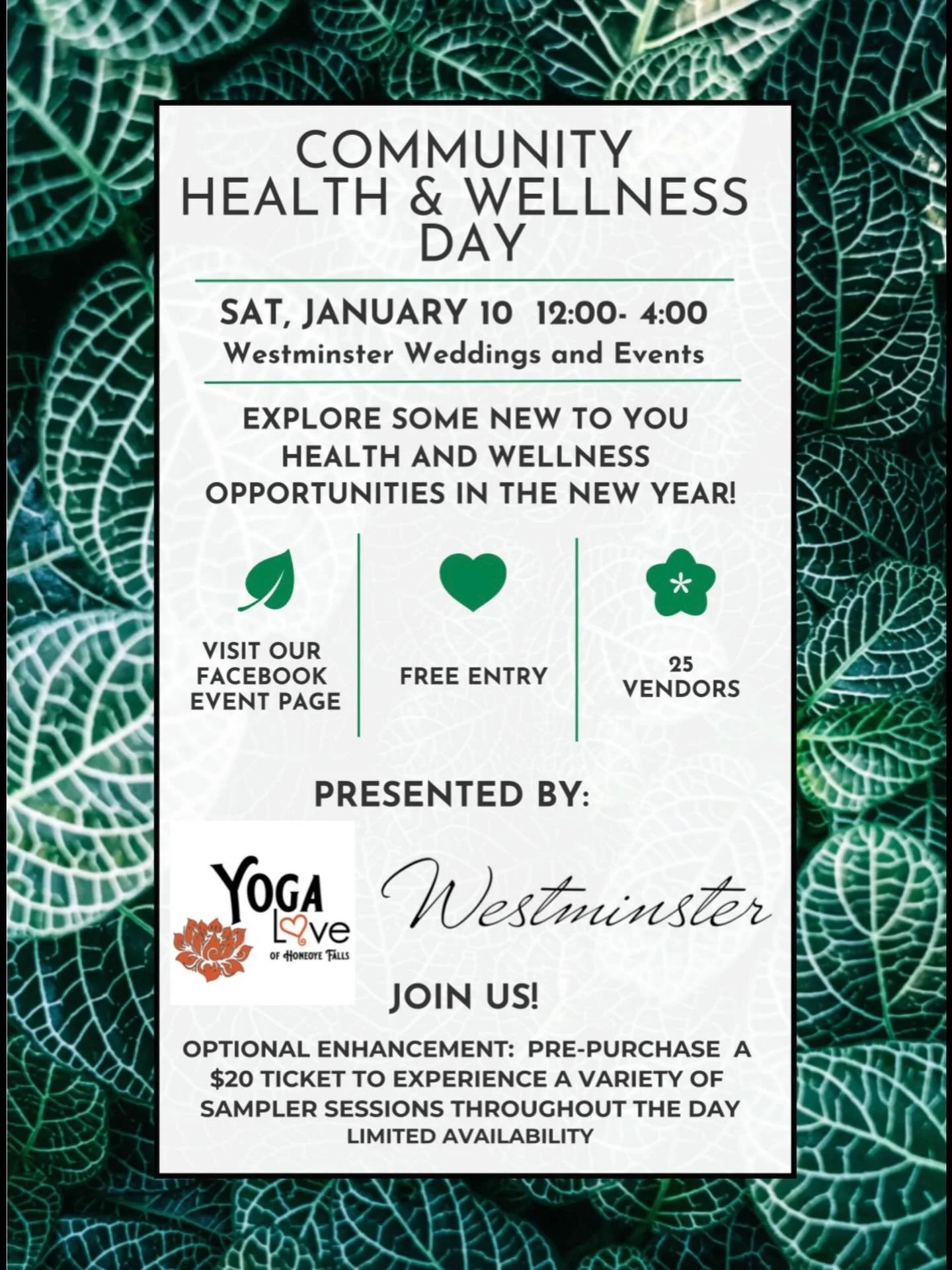 ✨ Kicking off 2026 in the best way ✨

I&rsquo;m so excited to be vending at the Community Health &amp; Wellness Day next weekend &mdash; and honestly, what could be more fitting than starting the new year with a focus on health, wellness, and communi