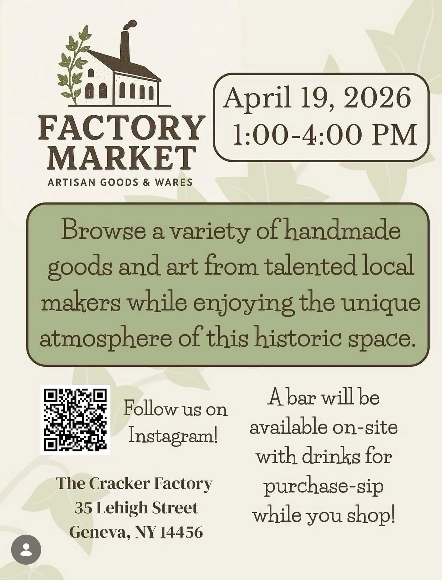 We&rsquo;re so excited to be vending at the very first @factorymarketflx at The Cracker Factory Sunday, April 19 🤍

Come spend the afternoon browsing local artisans, sipping something from the bar, and supporting small businesses in such a beautiful