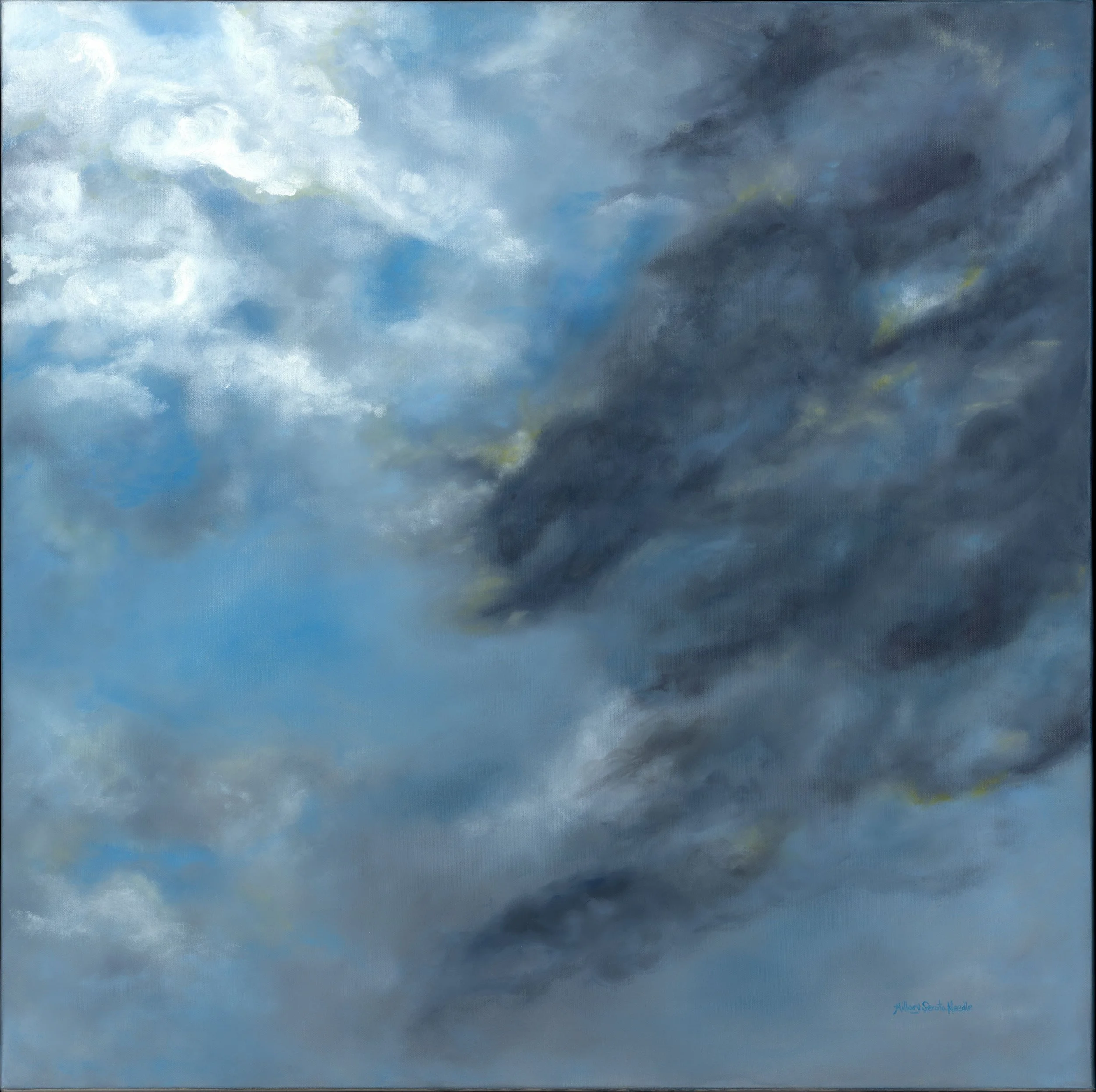 Head in the Clouds, 36x36, oil on canvas