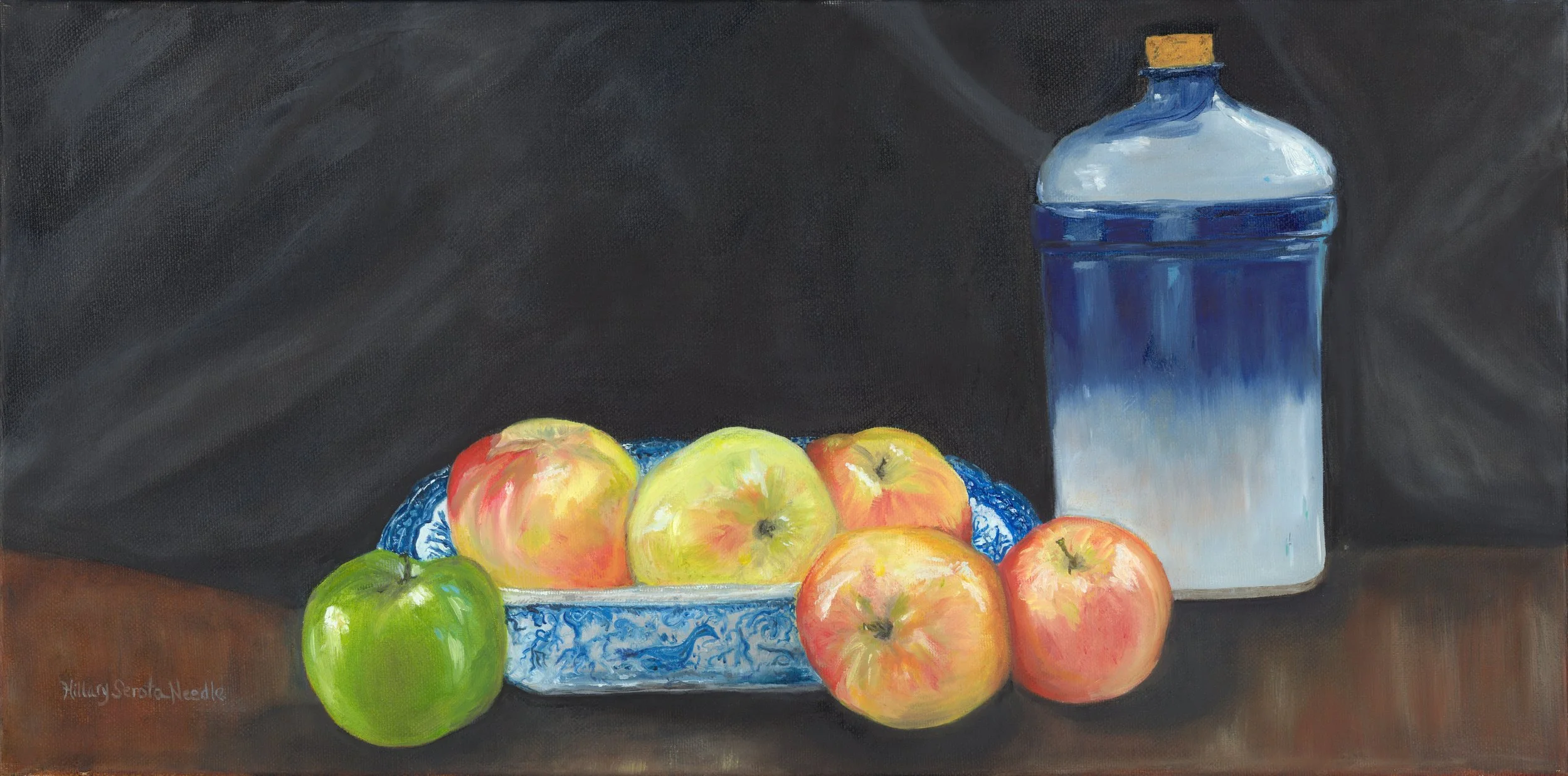 Mildred's Bowl, 12x24, oil on canvas, private collection