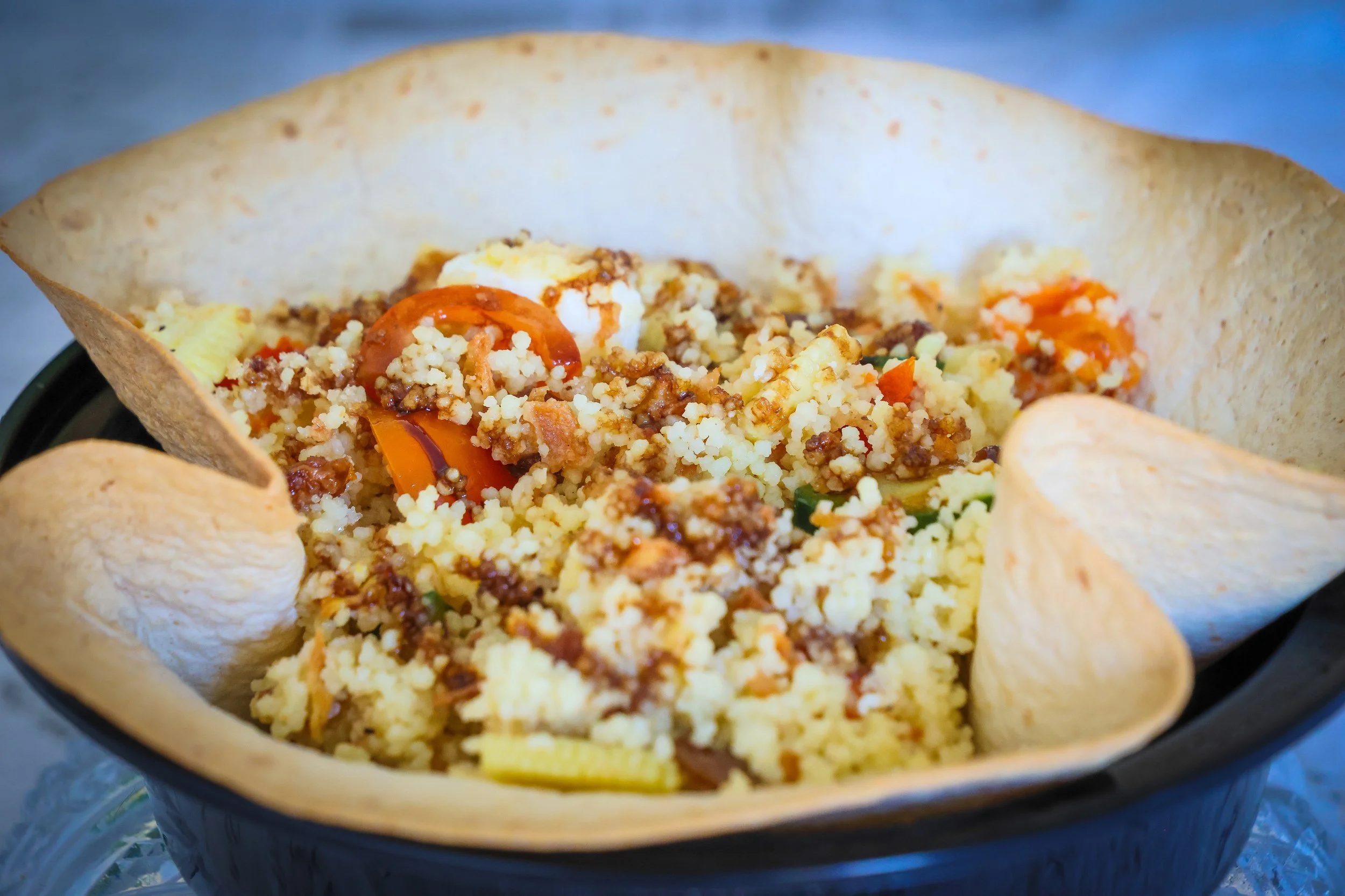 Spring Couscous Edible Bowl