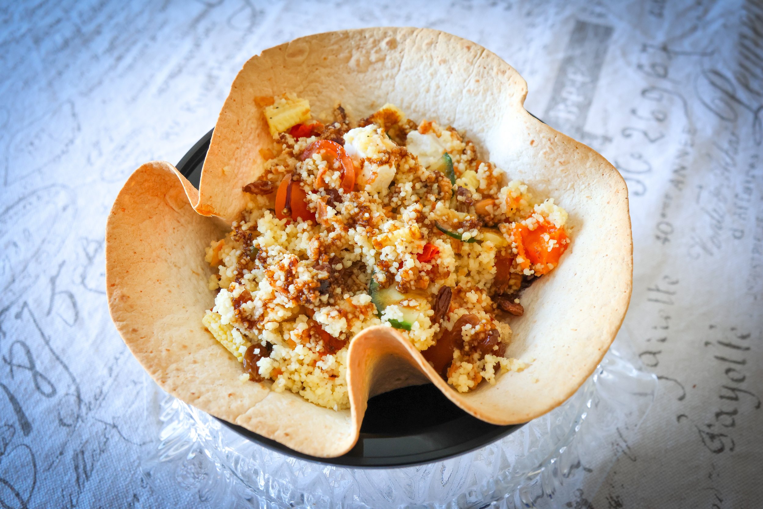 Spring Couscous Edible Bowl