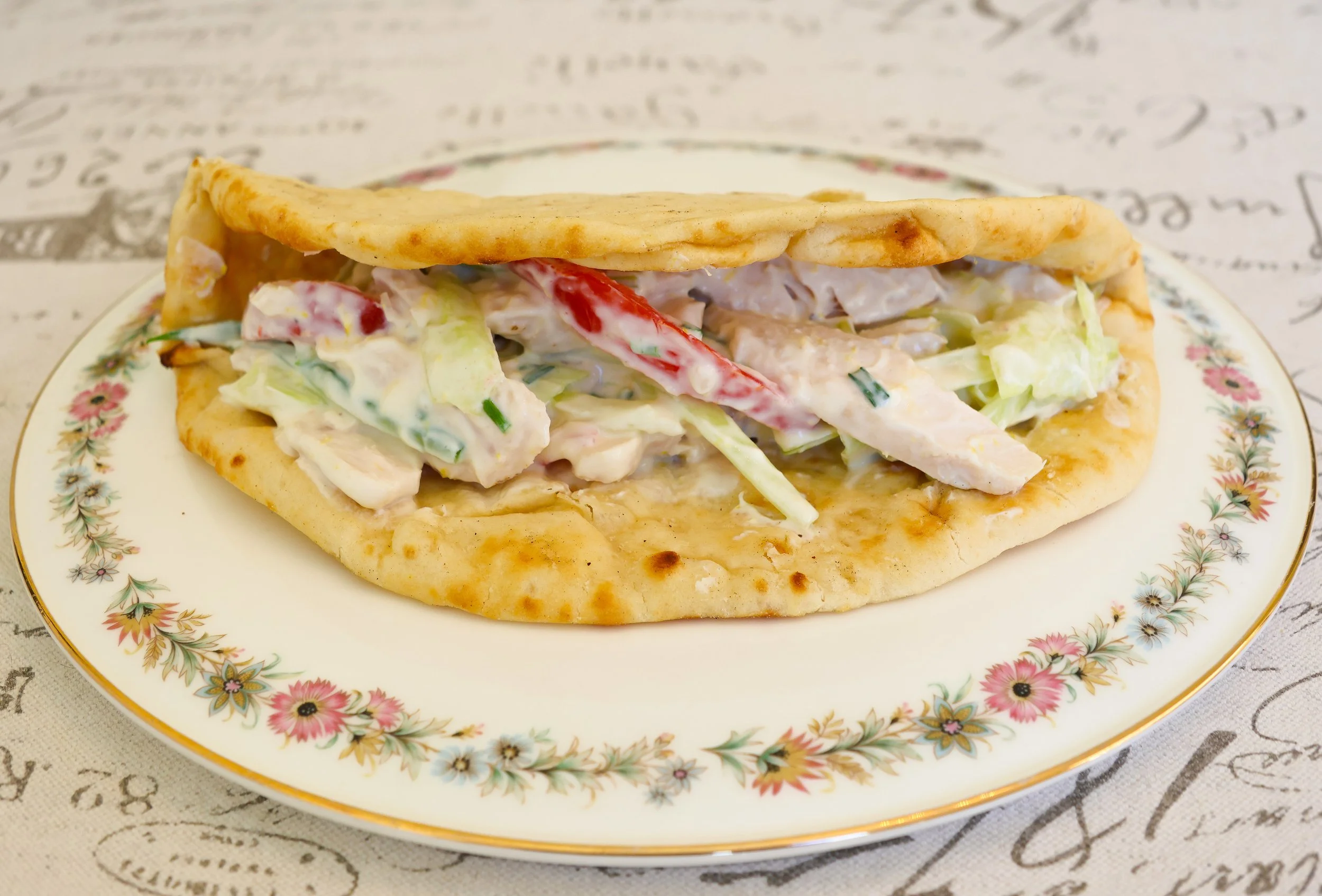 Lemon Chicken Flat Bread