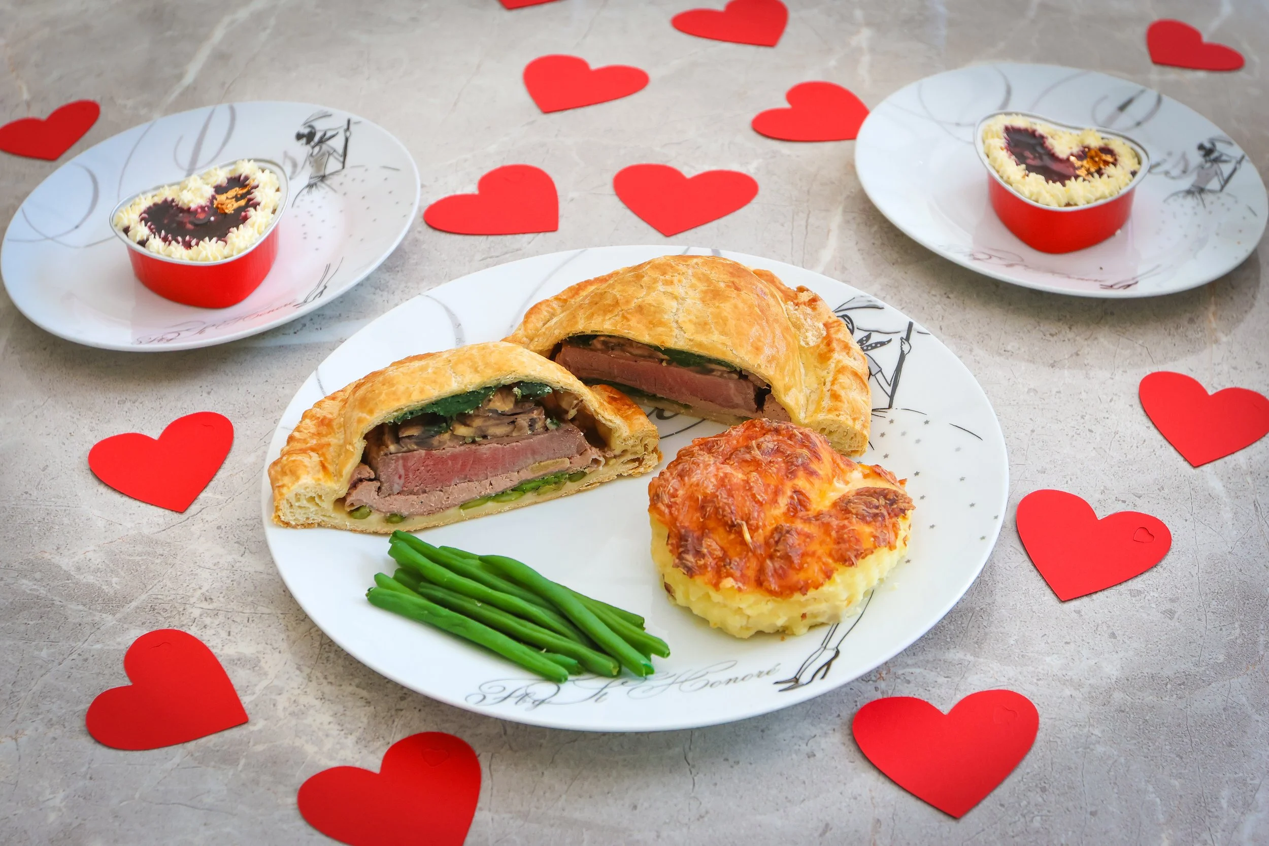Valentines Beef Wellington Pithivier  Meal