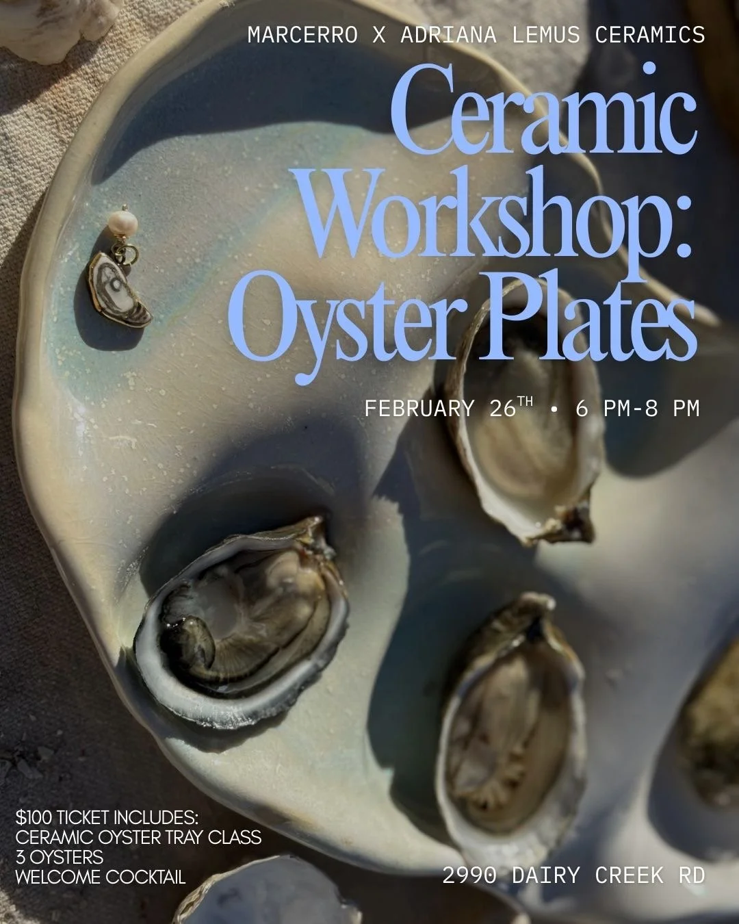 Ceramic Oyster Plate Workshop