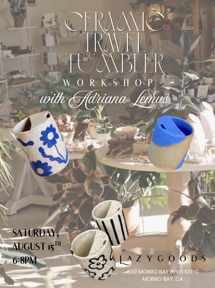 Ceramic Travel Tumbler Workshop