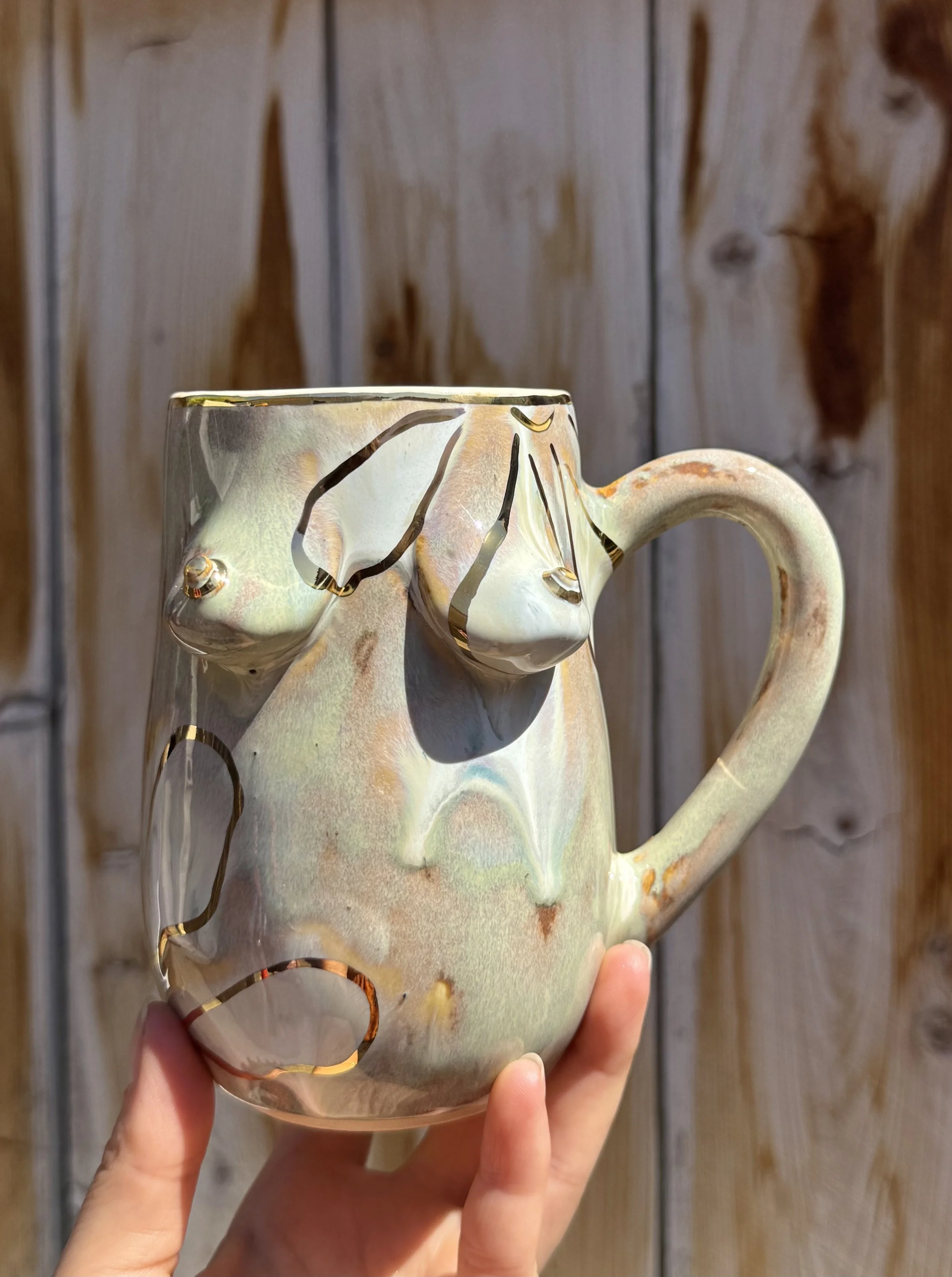 Abstract Floral Femme Mug  - Opal Drip