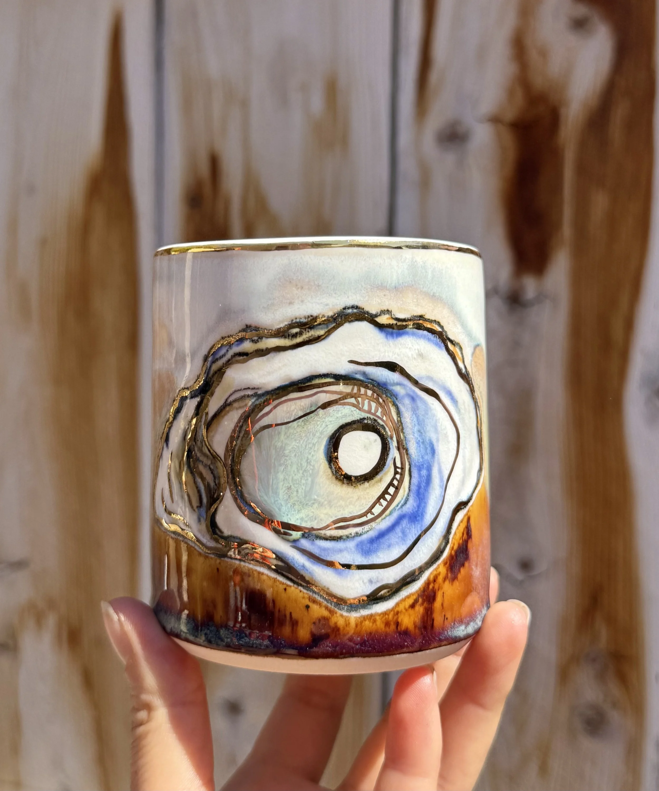 Porcelain Blue Oyster Small Tumbler