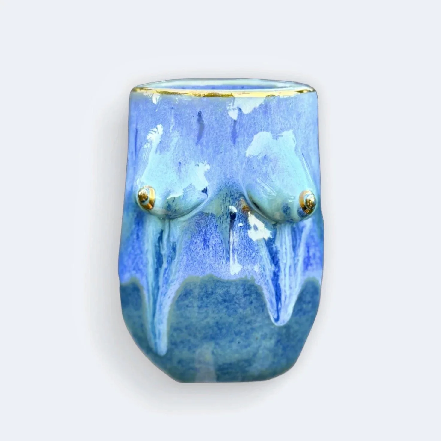 Femme Tumbler Drippy Castile with 14k Gold Accent