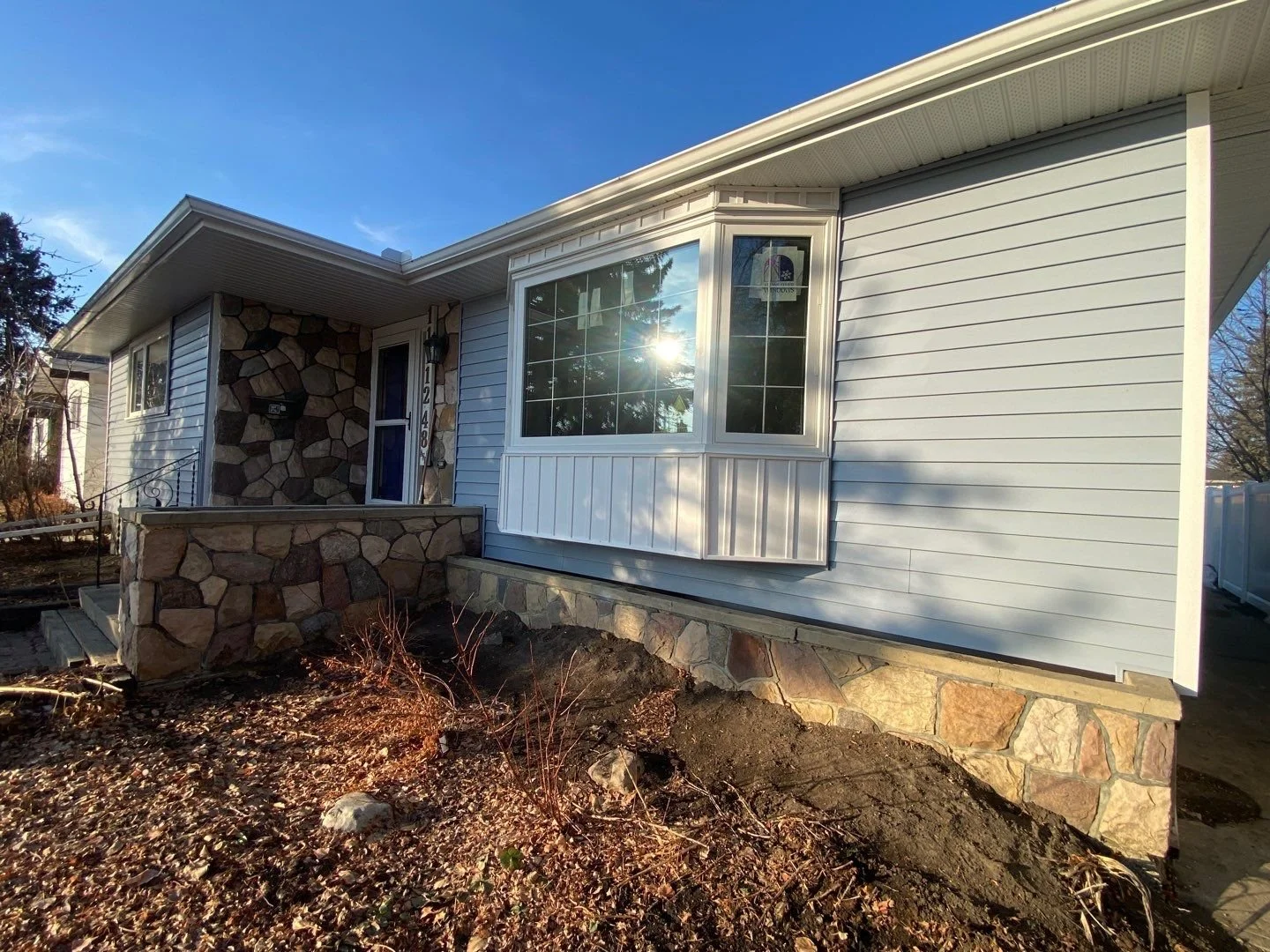 Royal Blue Gray Vinyl Siding.JPG