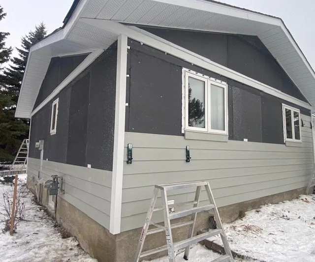 Exterior Insulation Installed in Edmonton