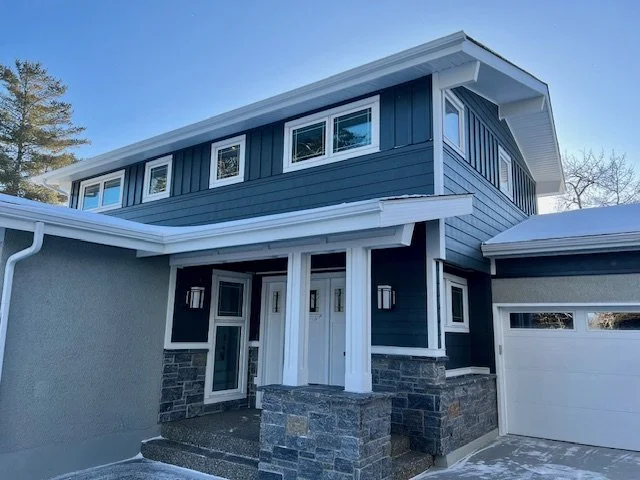 Iron Gray Hardie Plank and Board & Batten