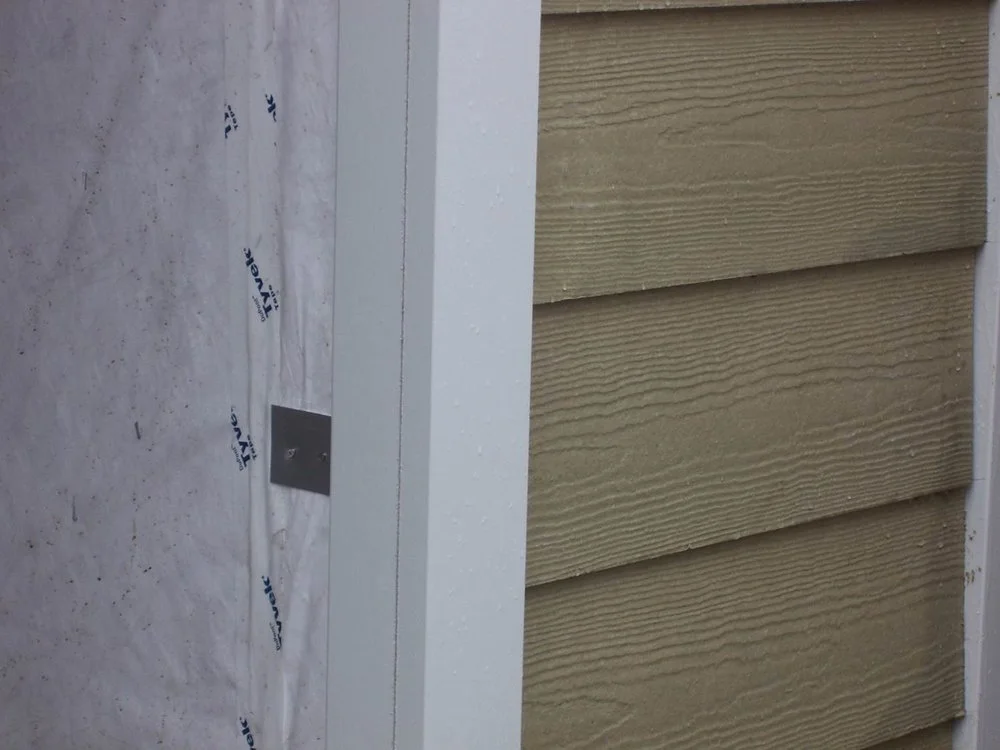 The right way to install Hardie Trim - with trim tabs for concealed fastening.