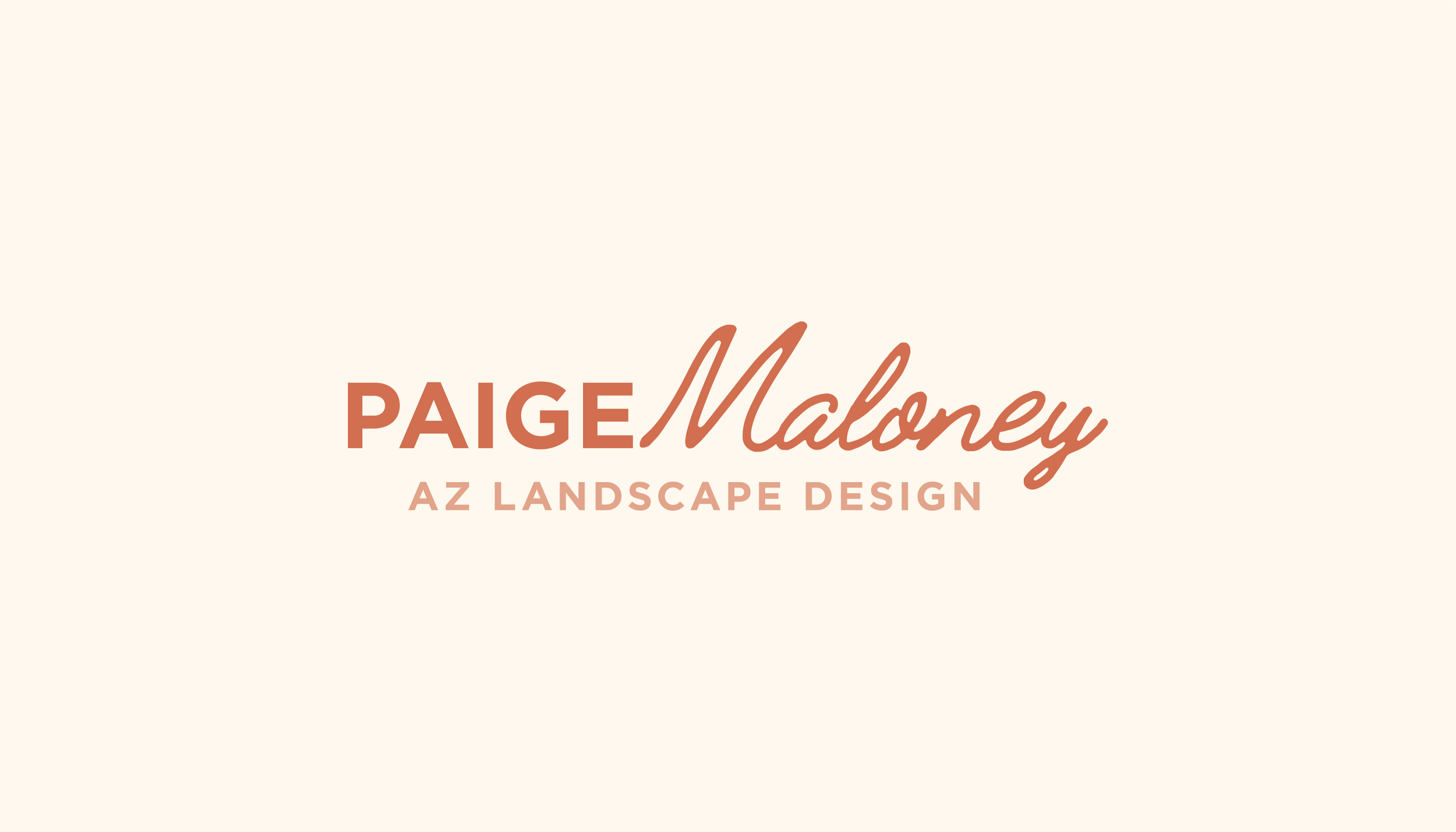Image of the primary logo design for Paige Maloney