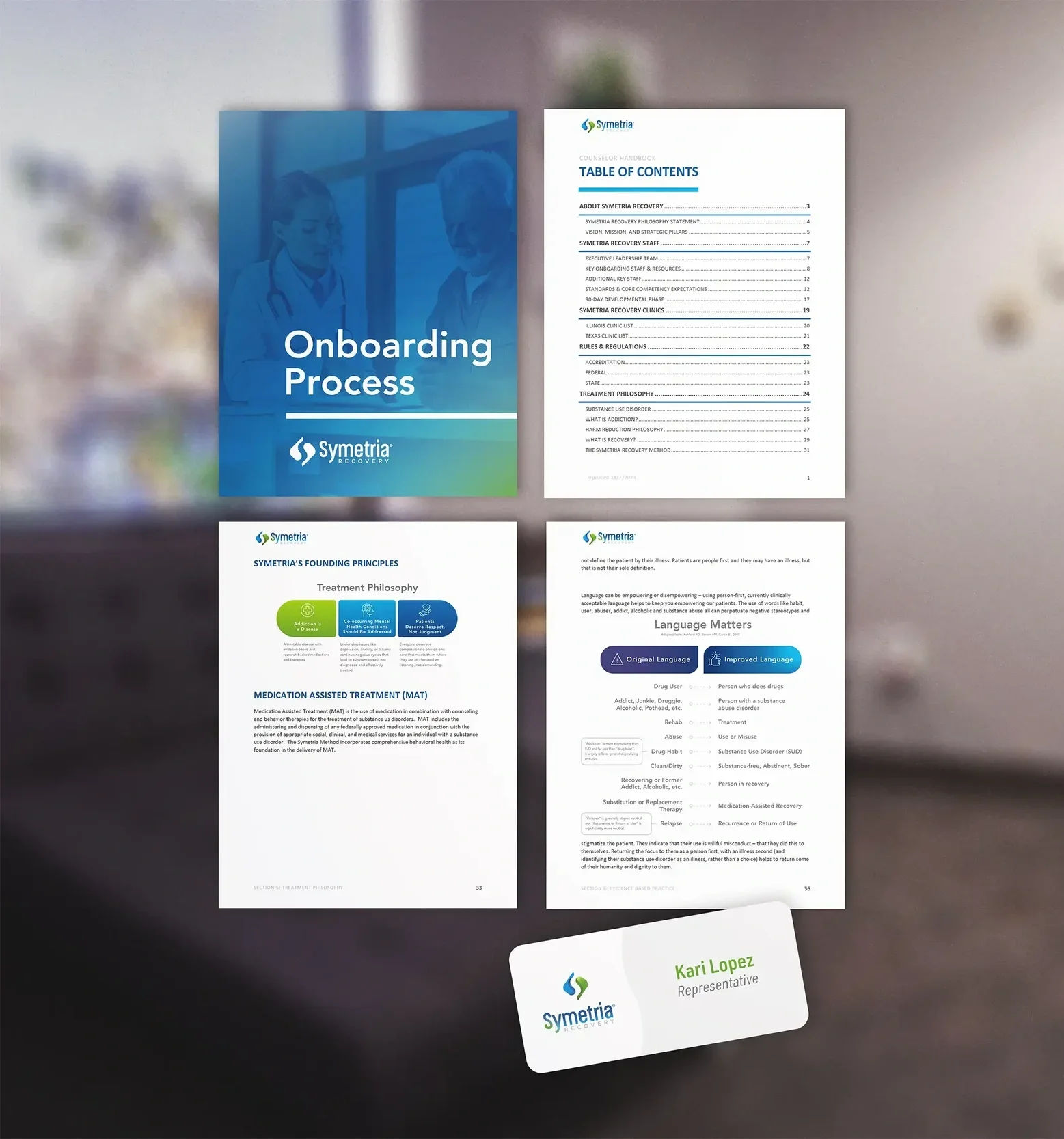 Branded document layout and infographics made by Sam Ferello