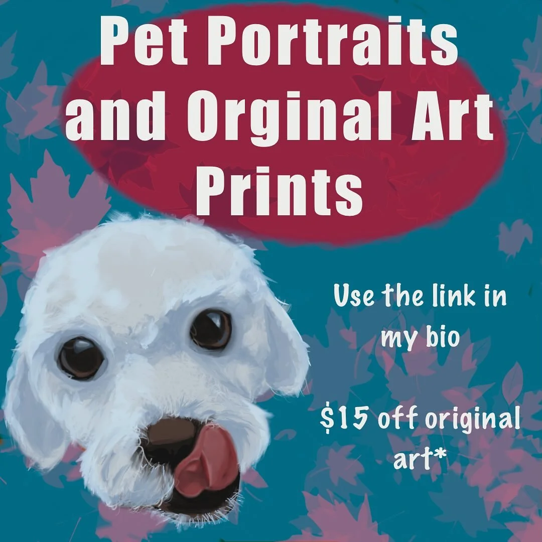 Pet Portraits and other art prints are up for sale! I will be selling these framed 8x8 prints and accepting custom commissions for the pet portraits. Scroll right for examples. 

Use the link in my bio to make a request! 

#artist #smallbusiness #pet