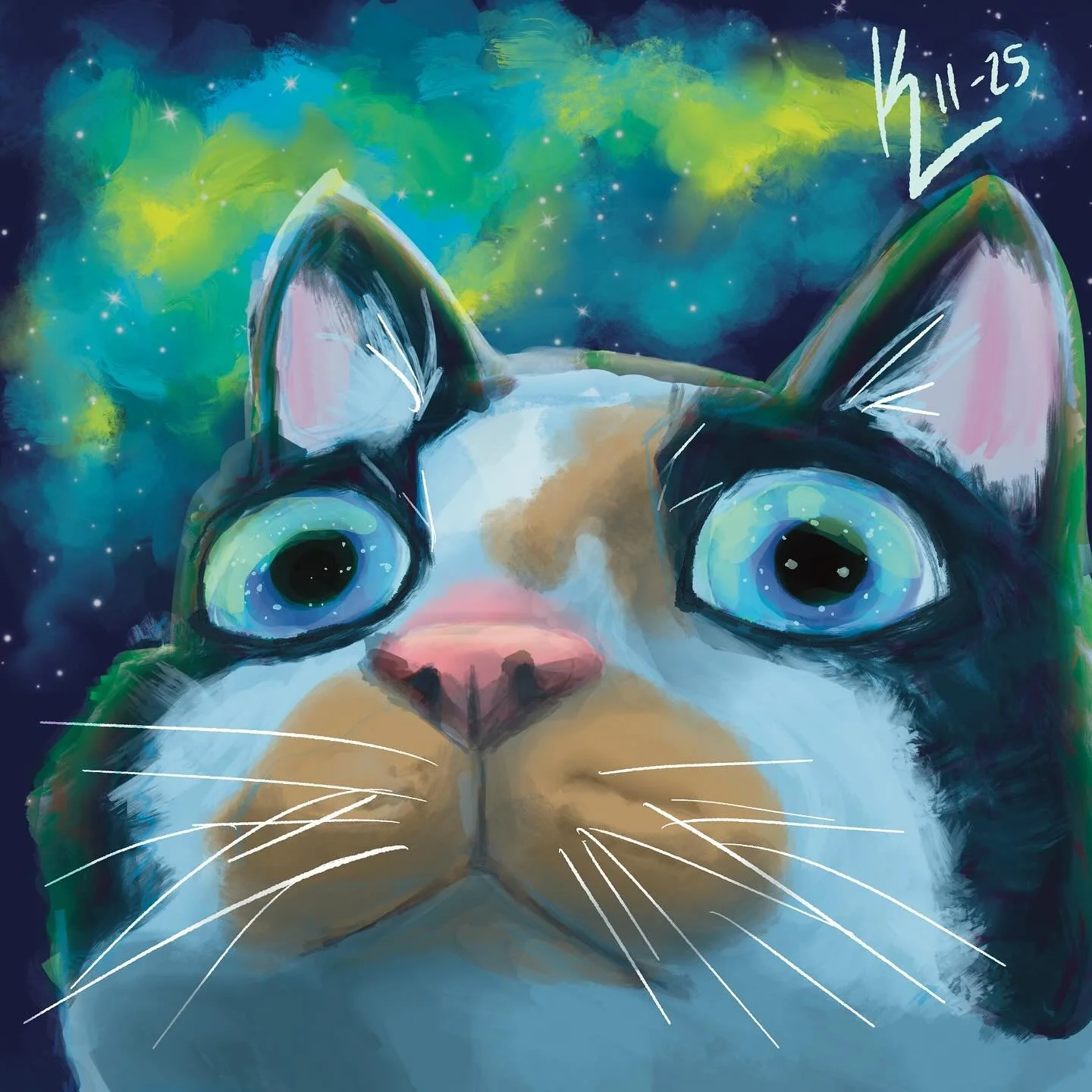No thoughts. Just space ✨

#art #cat #galaxy #space #painting #digital #nothoughts #digitalart
