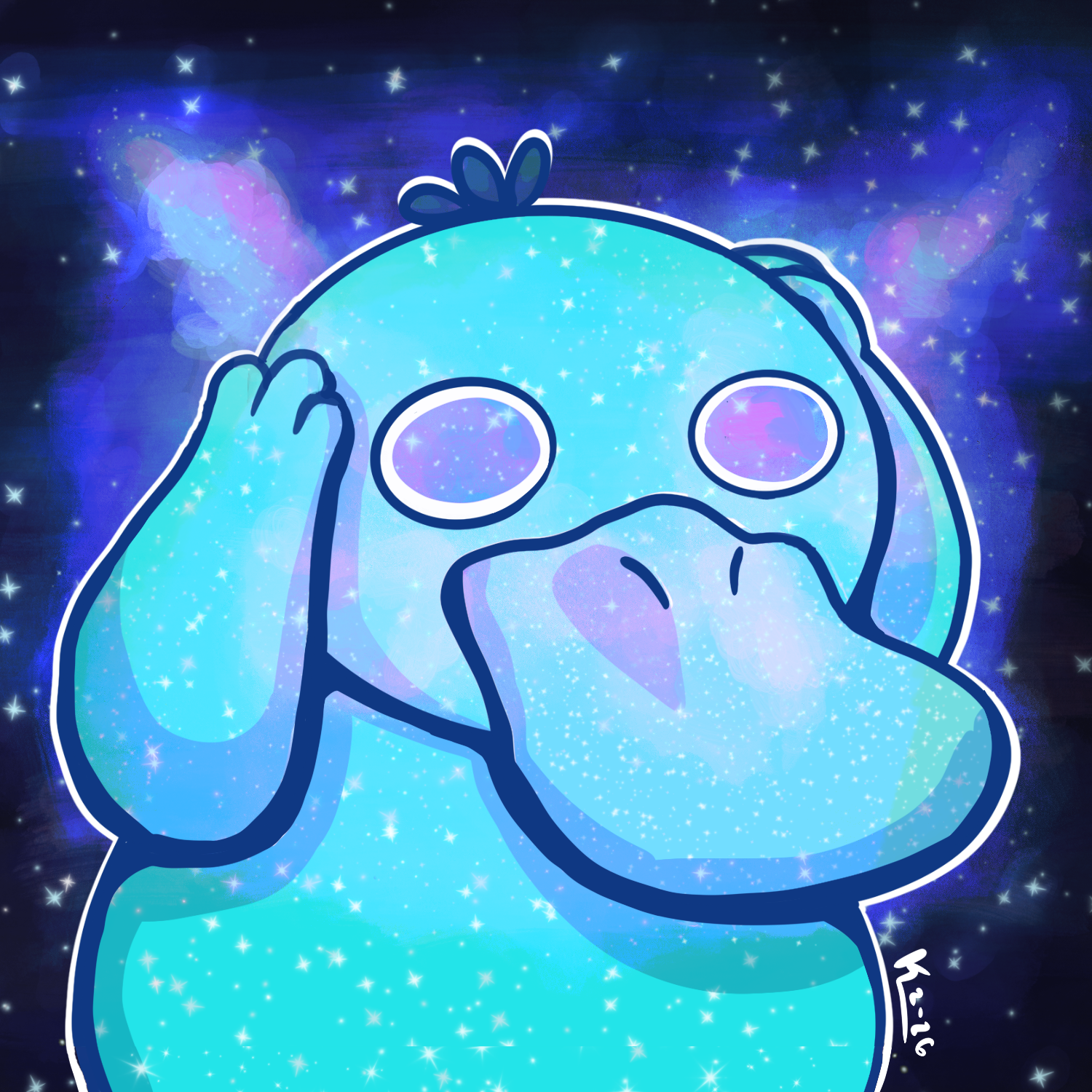 Shiny Psyduck Galaxy