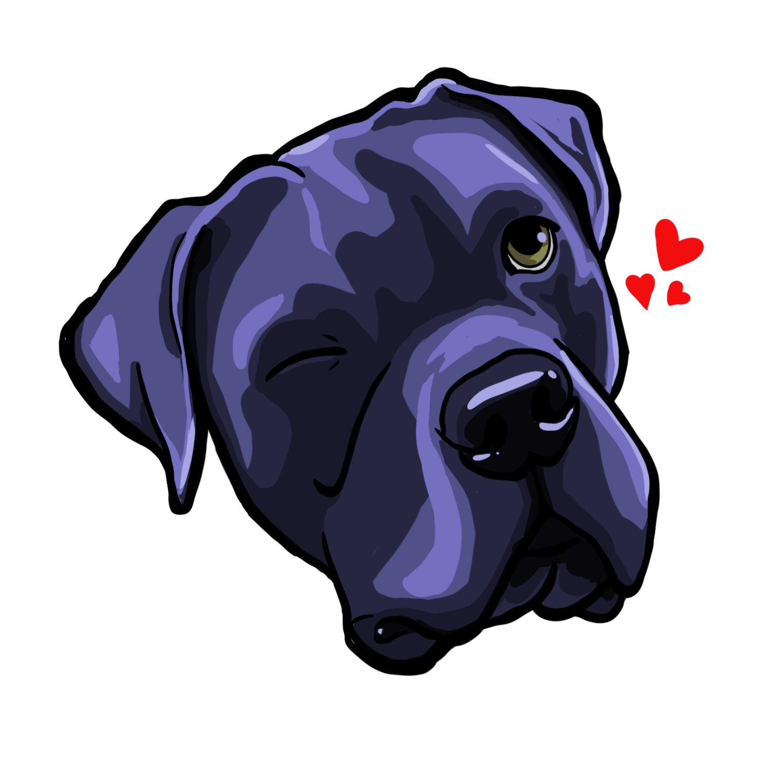 Cane Corso Love Sticker