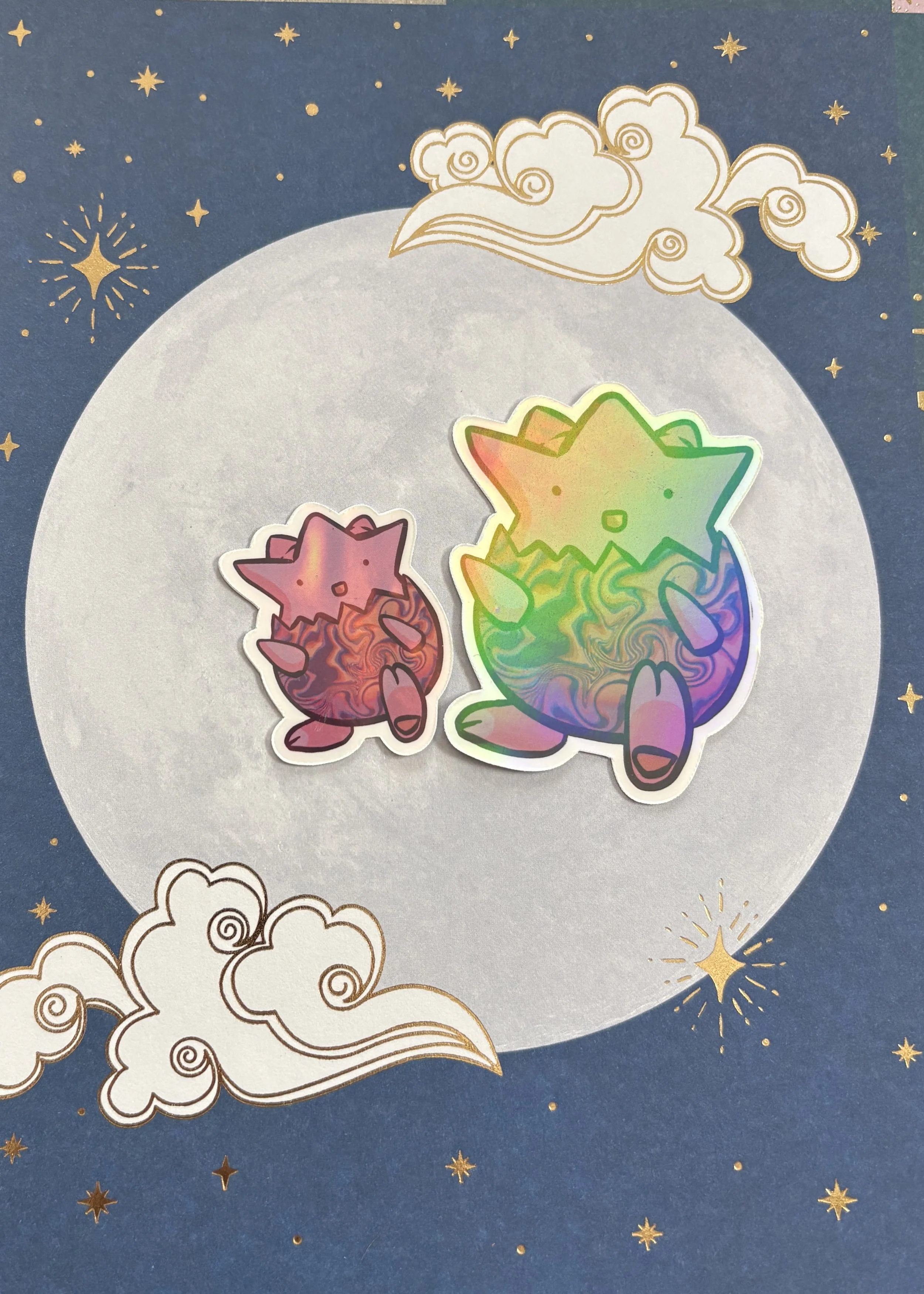 Trippy Eggs Sticker Set (3 die cut Stickers)