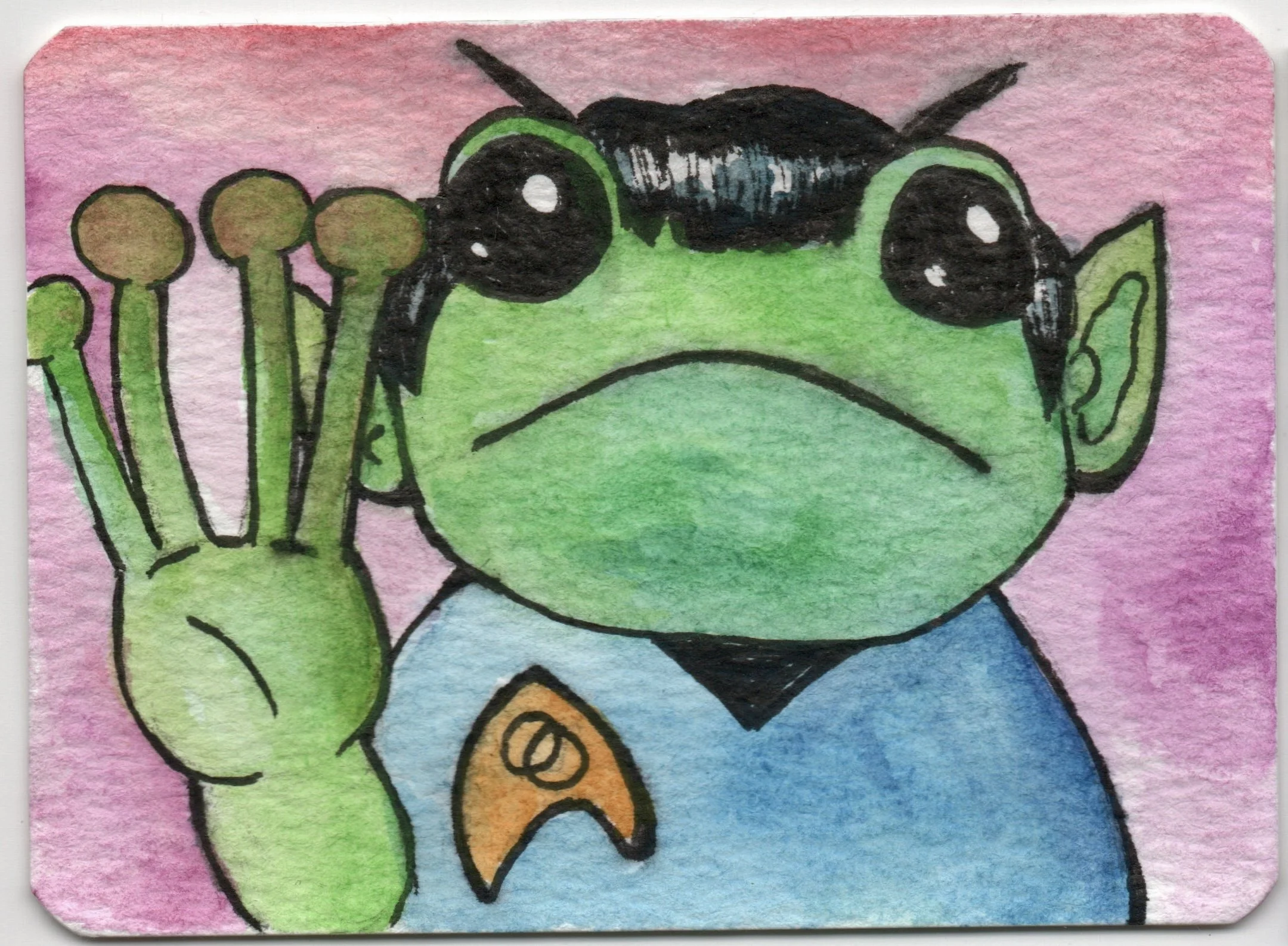 CUSTOM TT 1K Follower Prize: Frog Spock