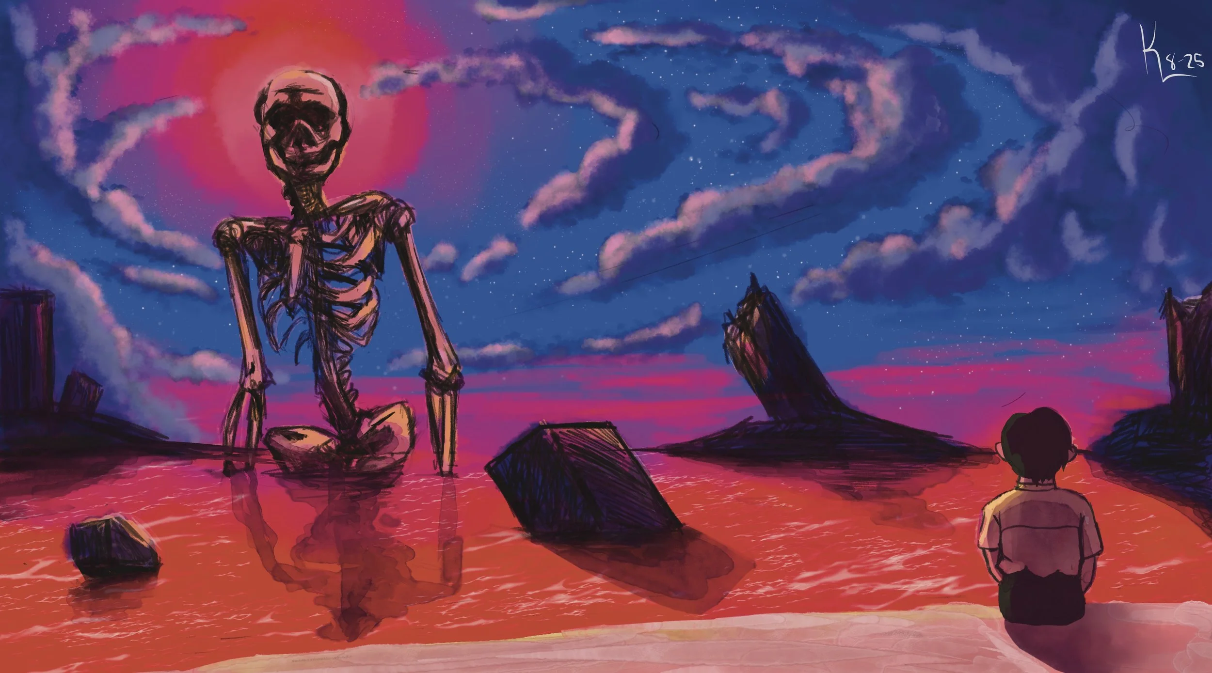 Untitled (Neon Genesis inspired painting)