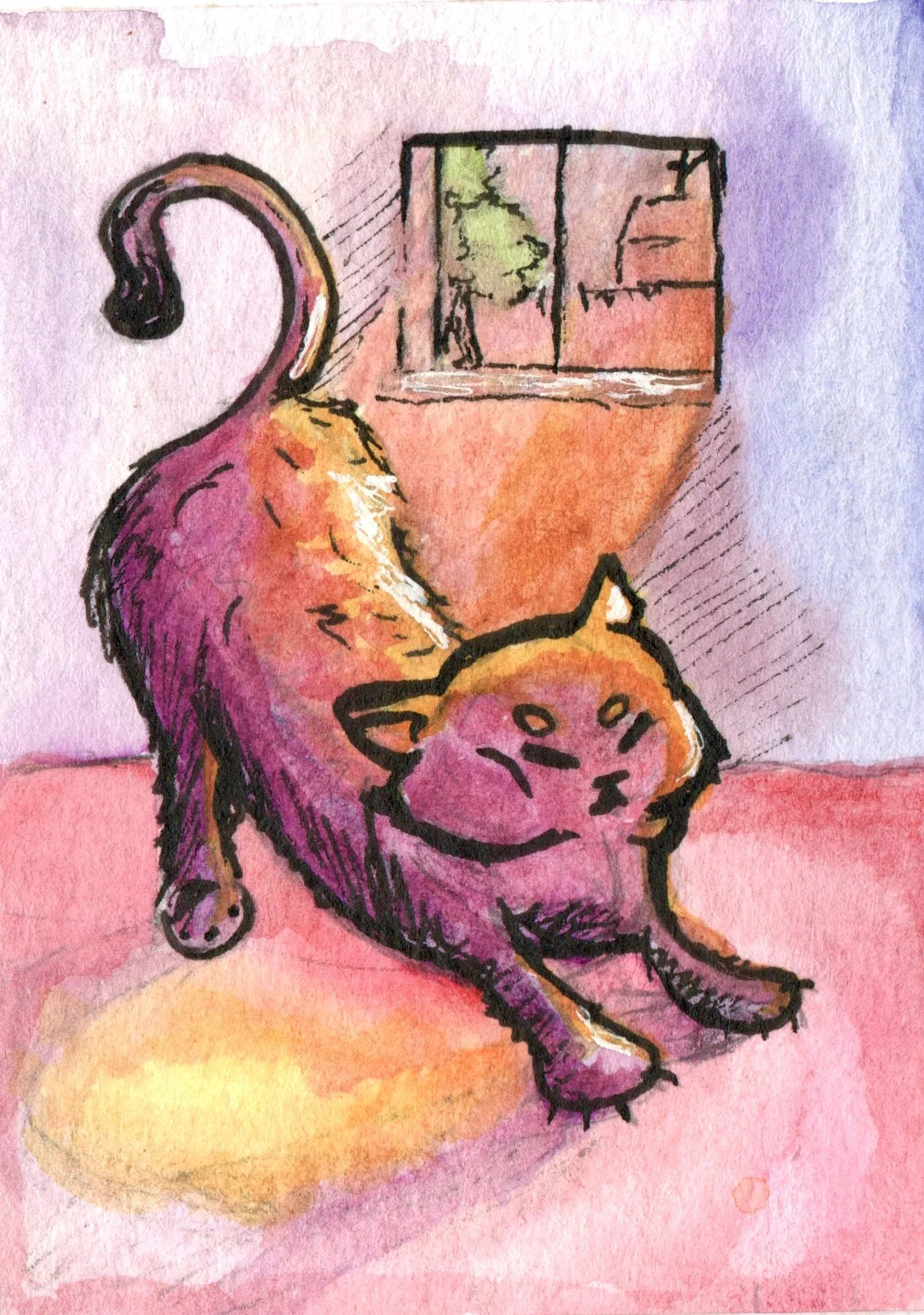 Hand-Painted Cards Series