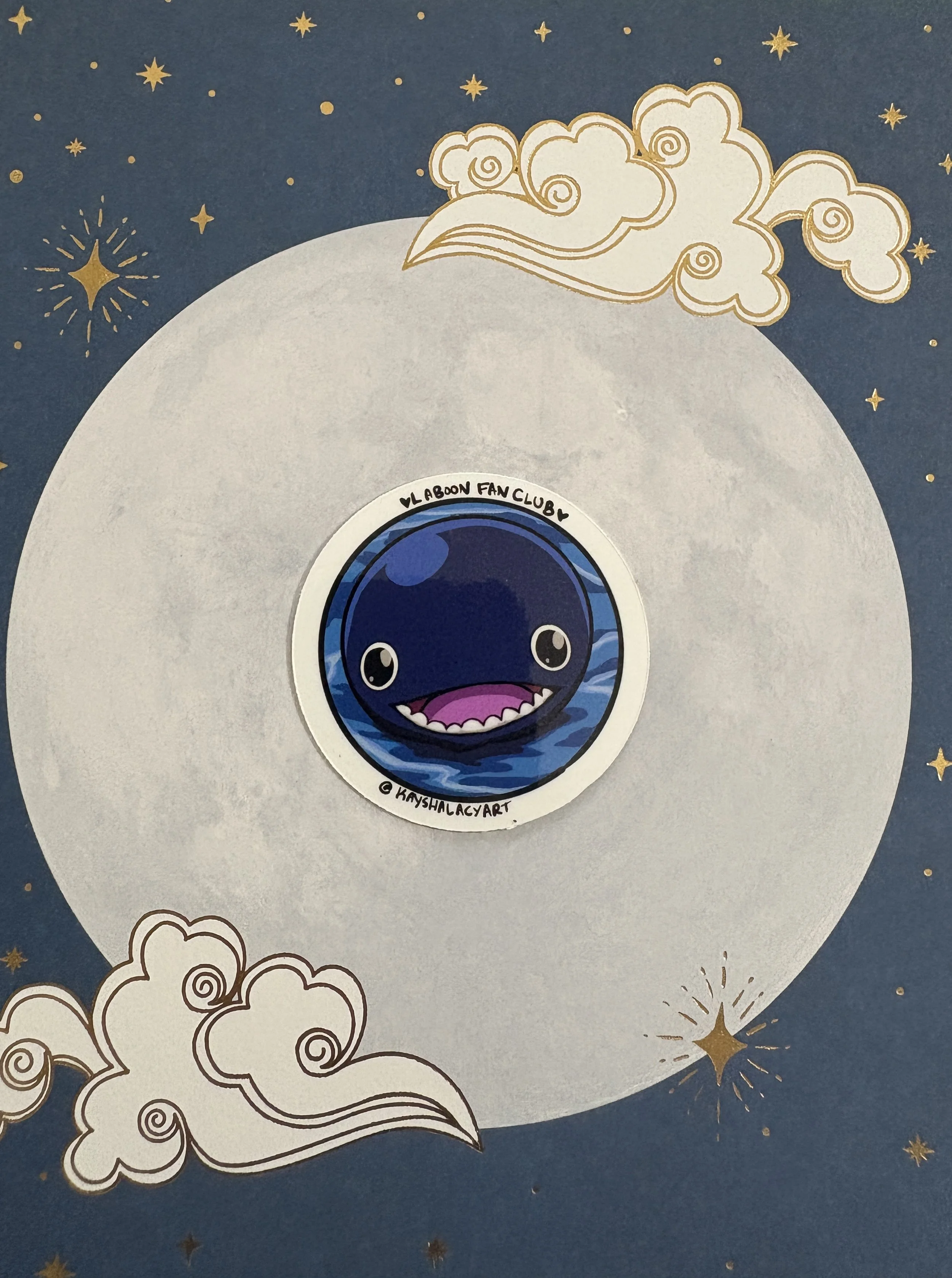 Small Baby Whale Fan Club Sticker