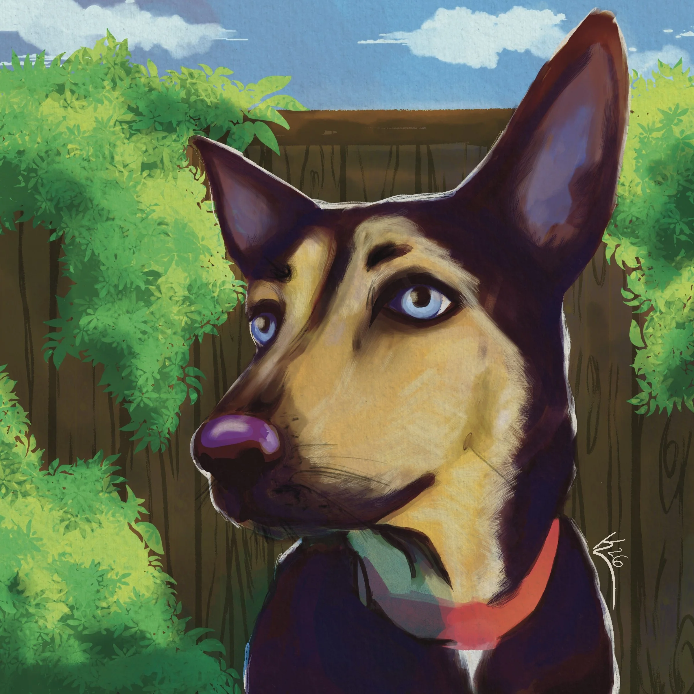 Moxie - Pet Portrait Commission 