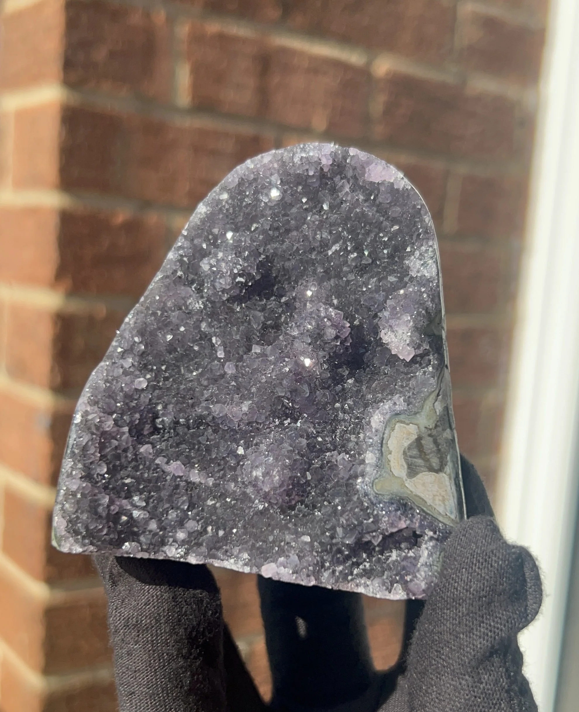 dark purple amethyst cut base