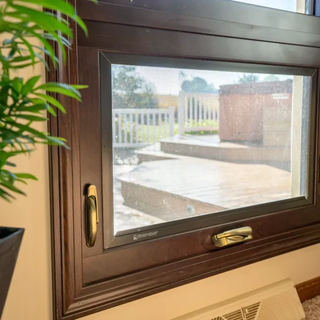 Awning Window in Hazelnut