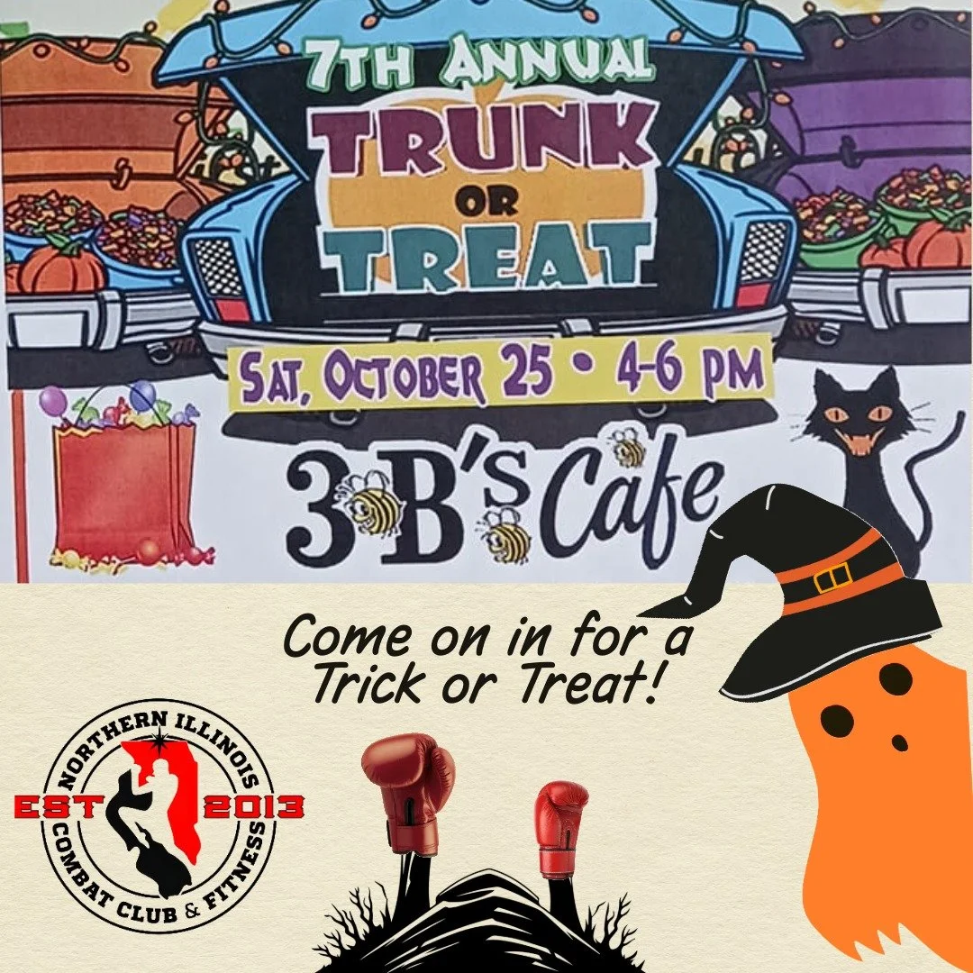 Ghouls, goblins, and fighters&mdash;oh my! 🥊 Join NICC for👻 Trick or Treat time! 👻

Catch us at 3B&rsquo;s Caf&eacute; for the 7th Annual Trunk or Treat this Saturday, Oct 25th, 4&ndash;6 PM! 

Stop by the NICC entrance for candy, smiles, and spoo