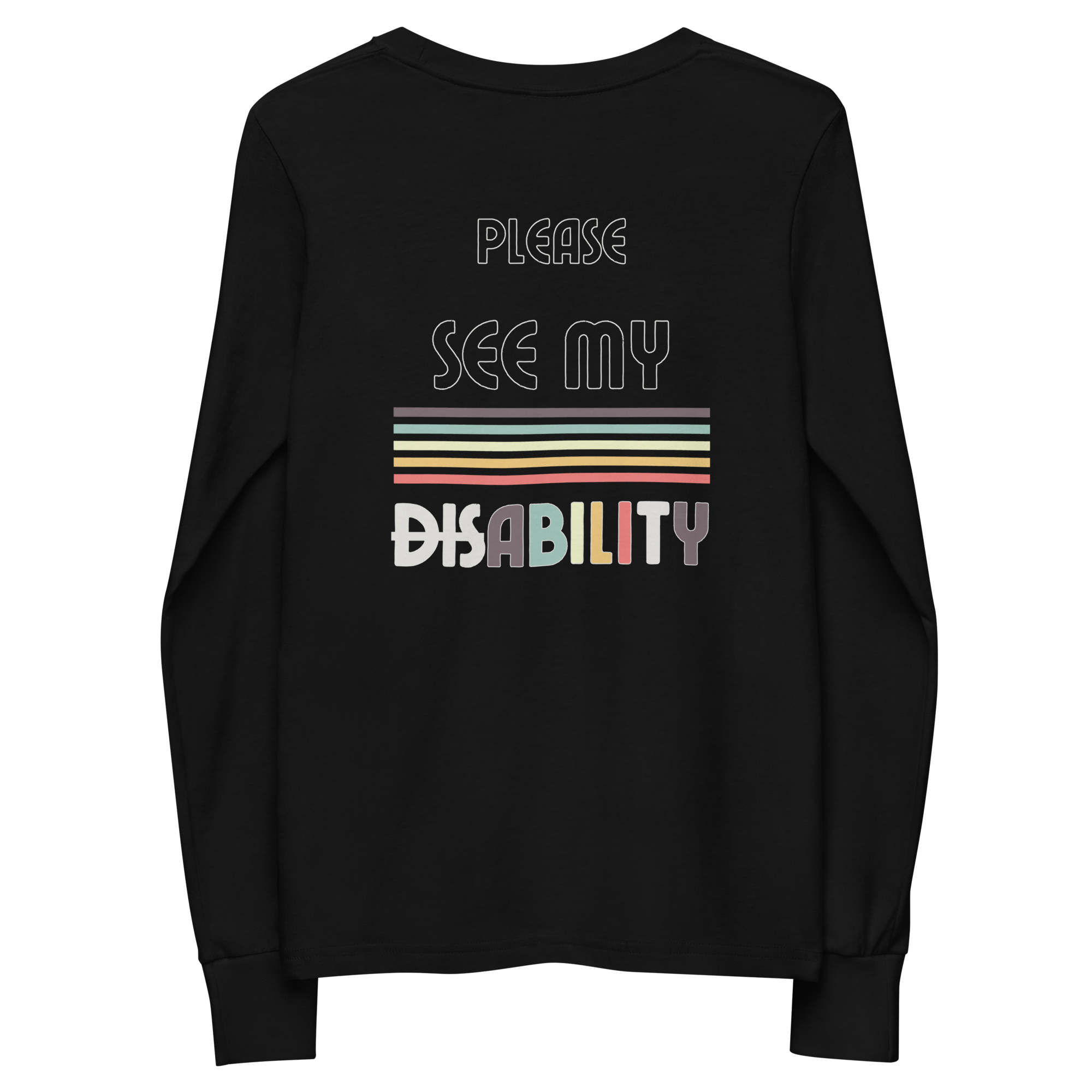 PLEASE SEE MY ABILITY Youth Long-Sleeve Shirt